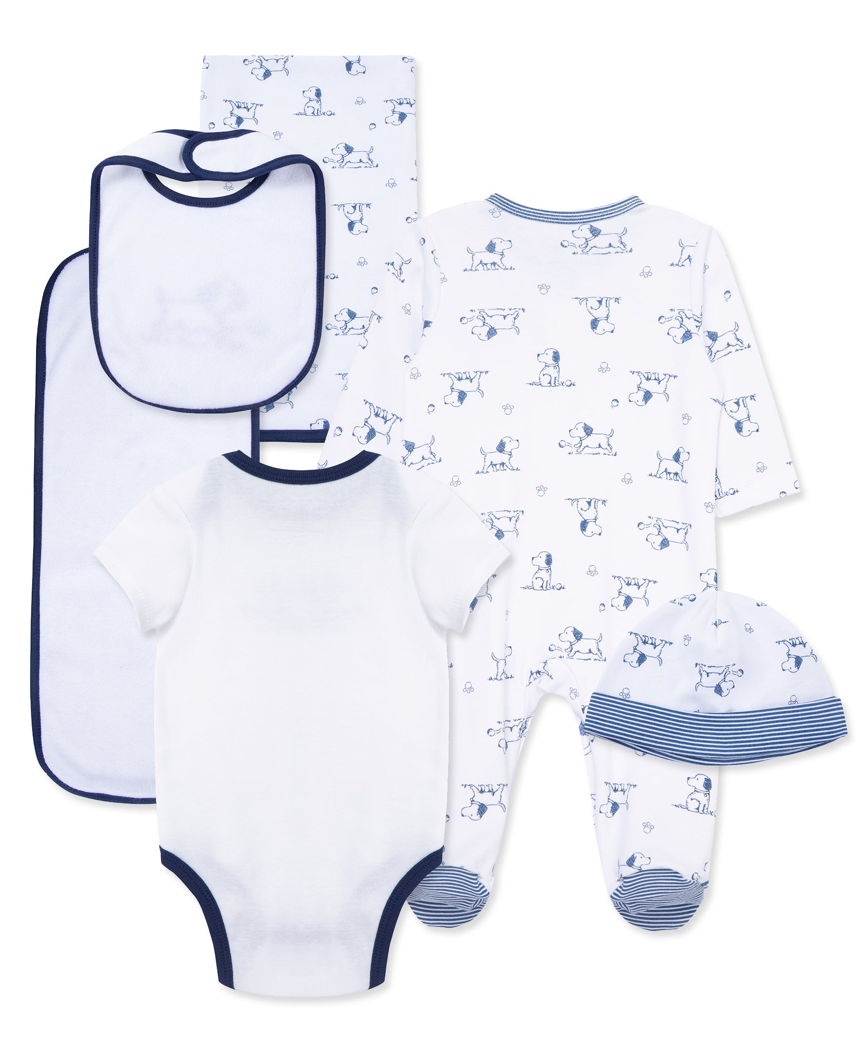 Puppy Toile Printed Gift Box Set - Little Me