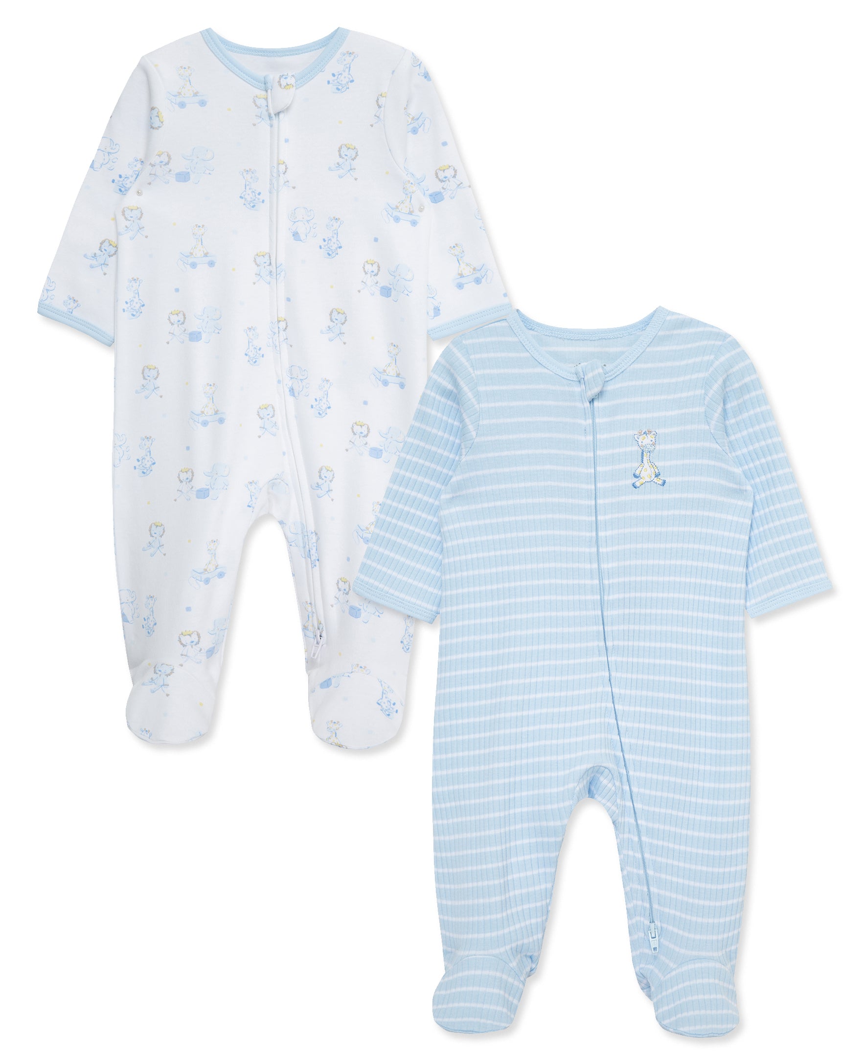 Snuggly Safari Footies (2-Pack) - Little Me