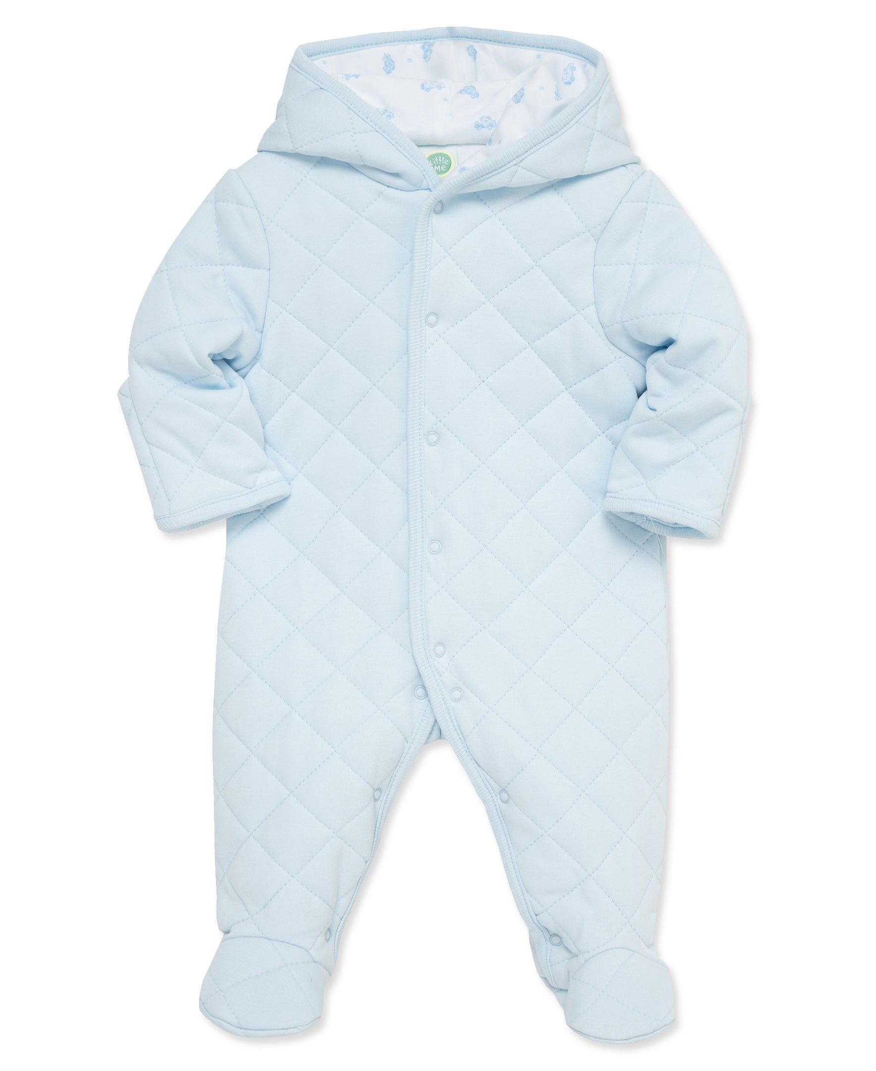 Playful Bearts Quilted Pram - Little Me