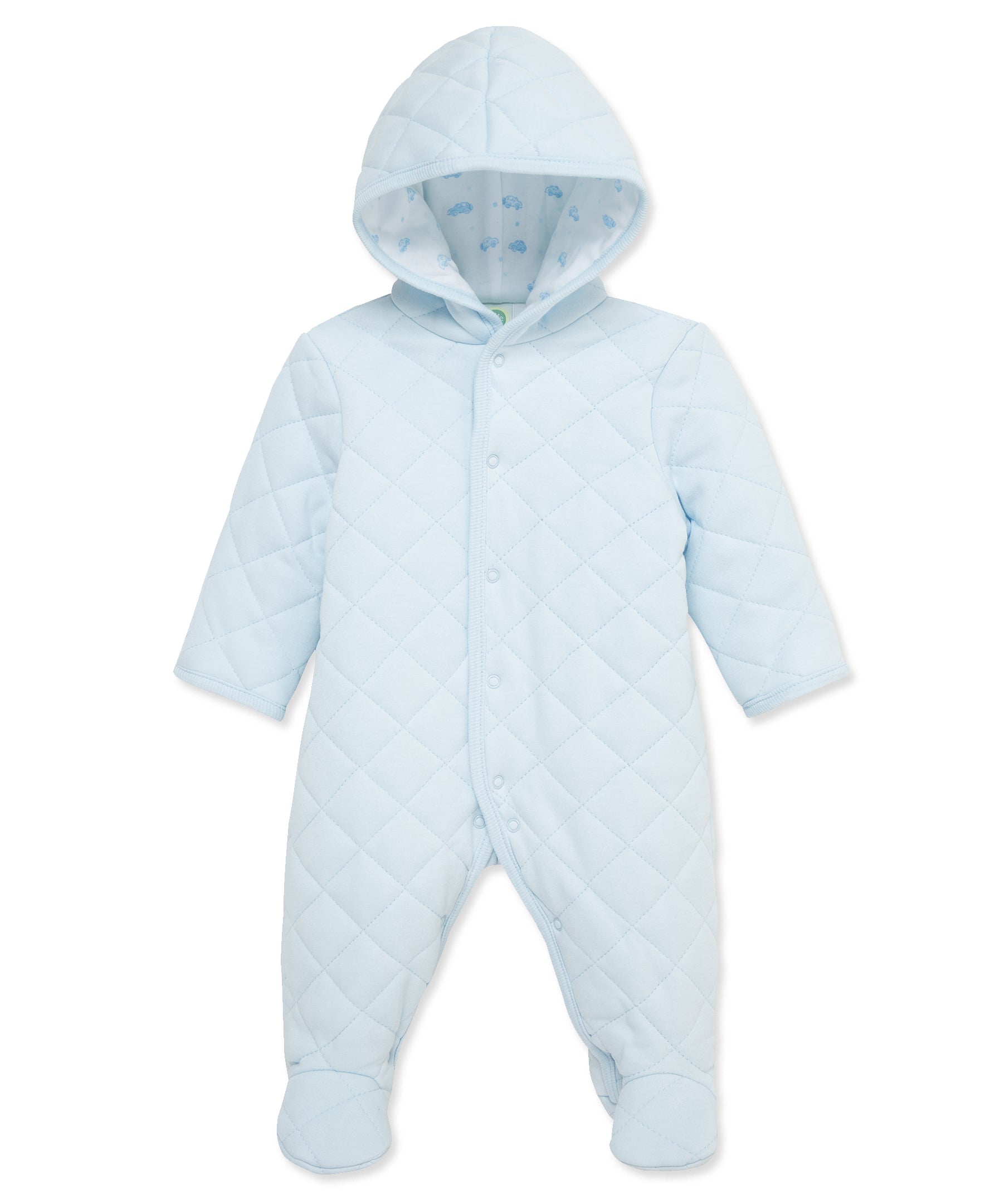 Playful Bearts Quilted Pram - Little Me