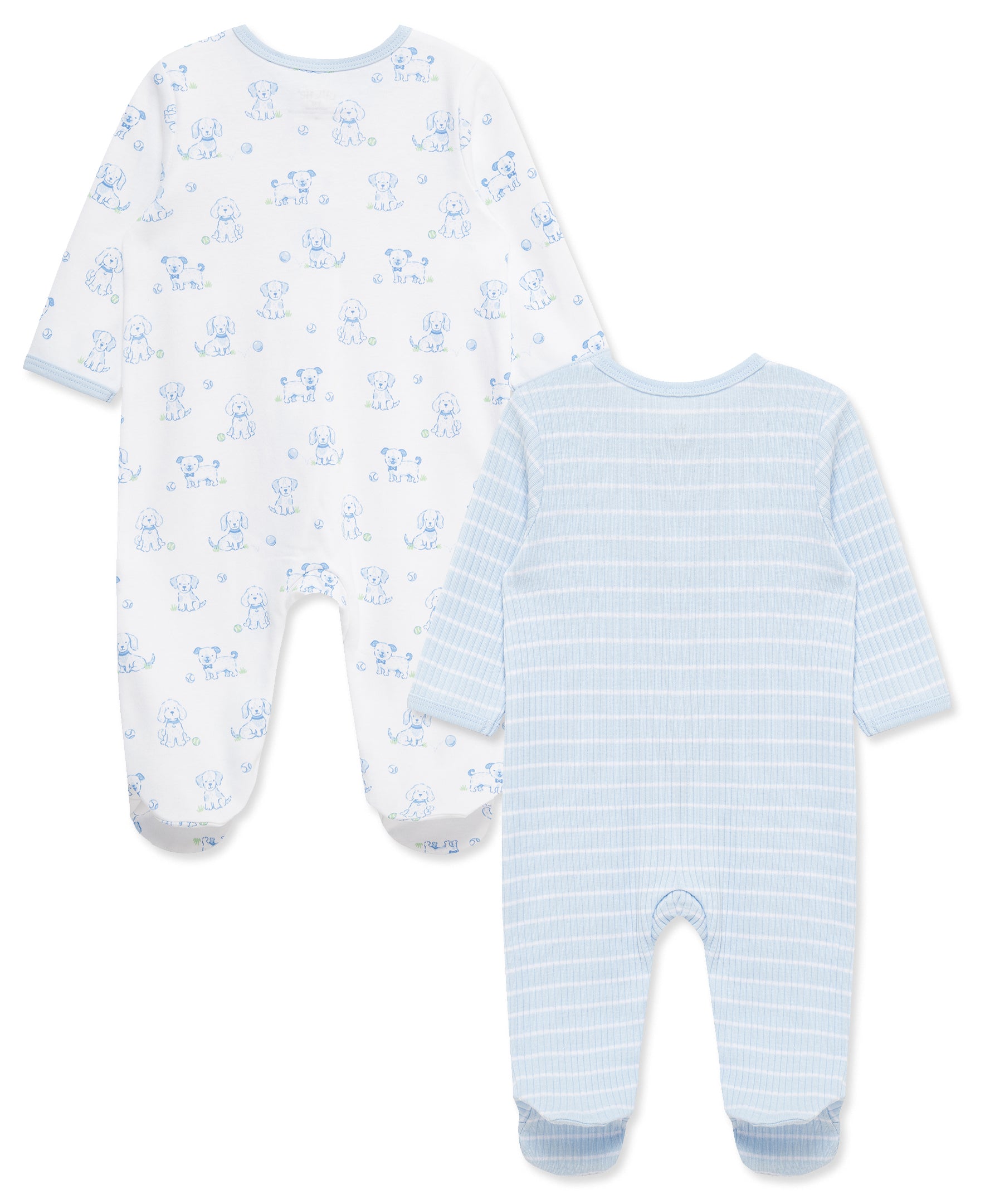 Peppy Puppies 2-Way-Zip Footies (2-Pack) - Little Me