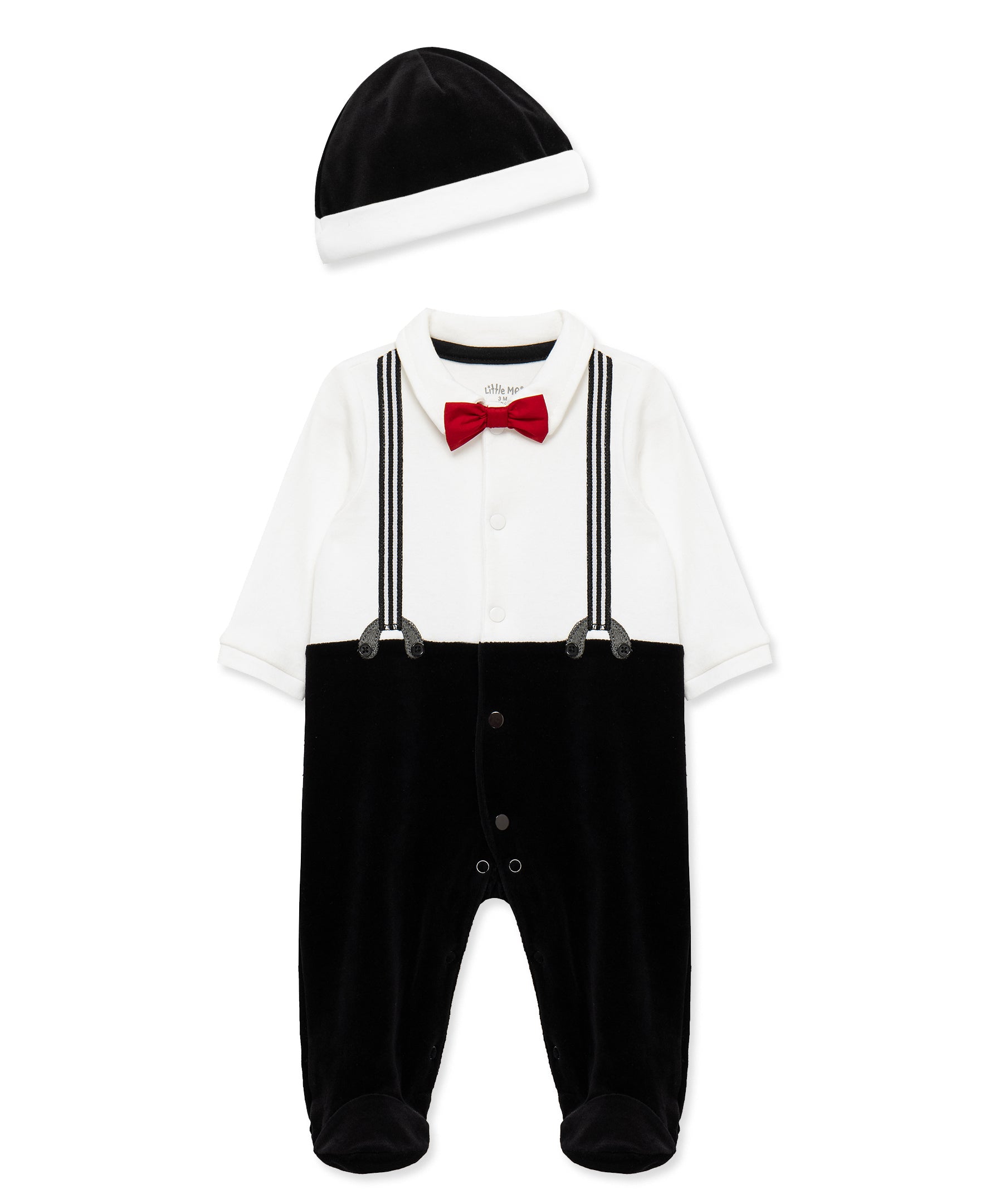 Train Treasures Dressy Footie & Hat (NB-9M) - Little Me
