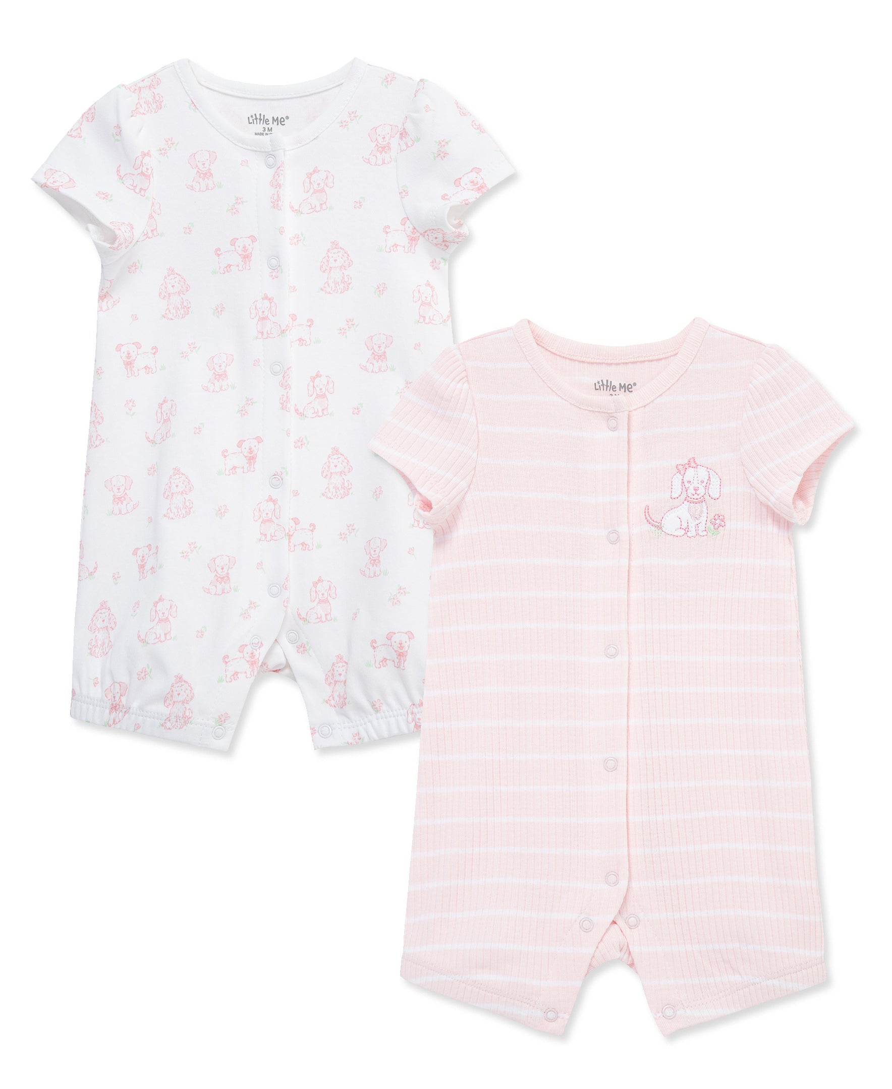 Pretty Puppies Rompers (2-Pack) - Little Me
