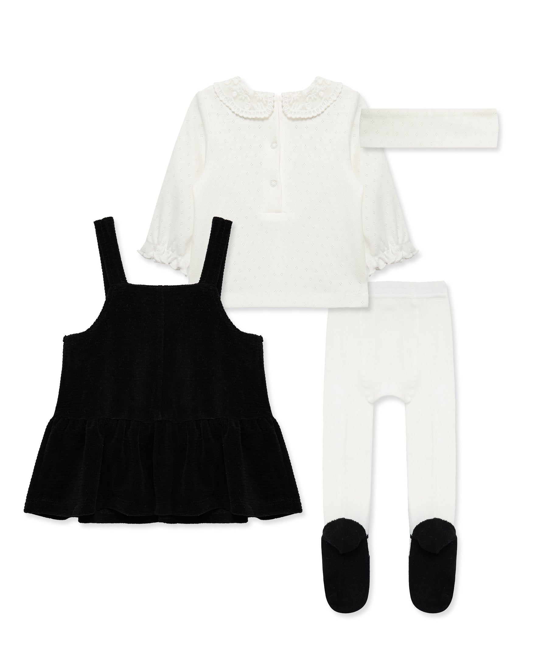 Golden Treasures Bows Jumper Set (3M-9M) - Little Me