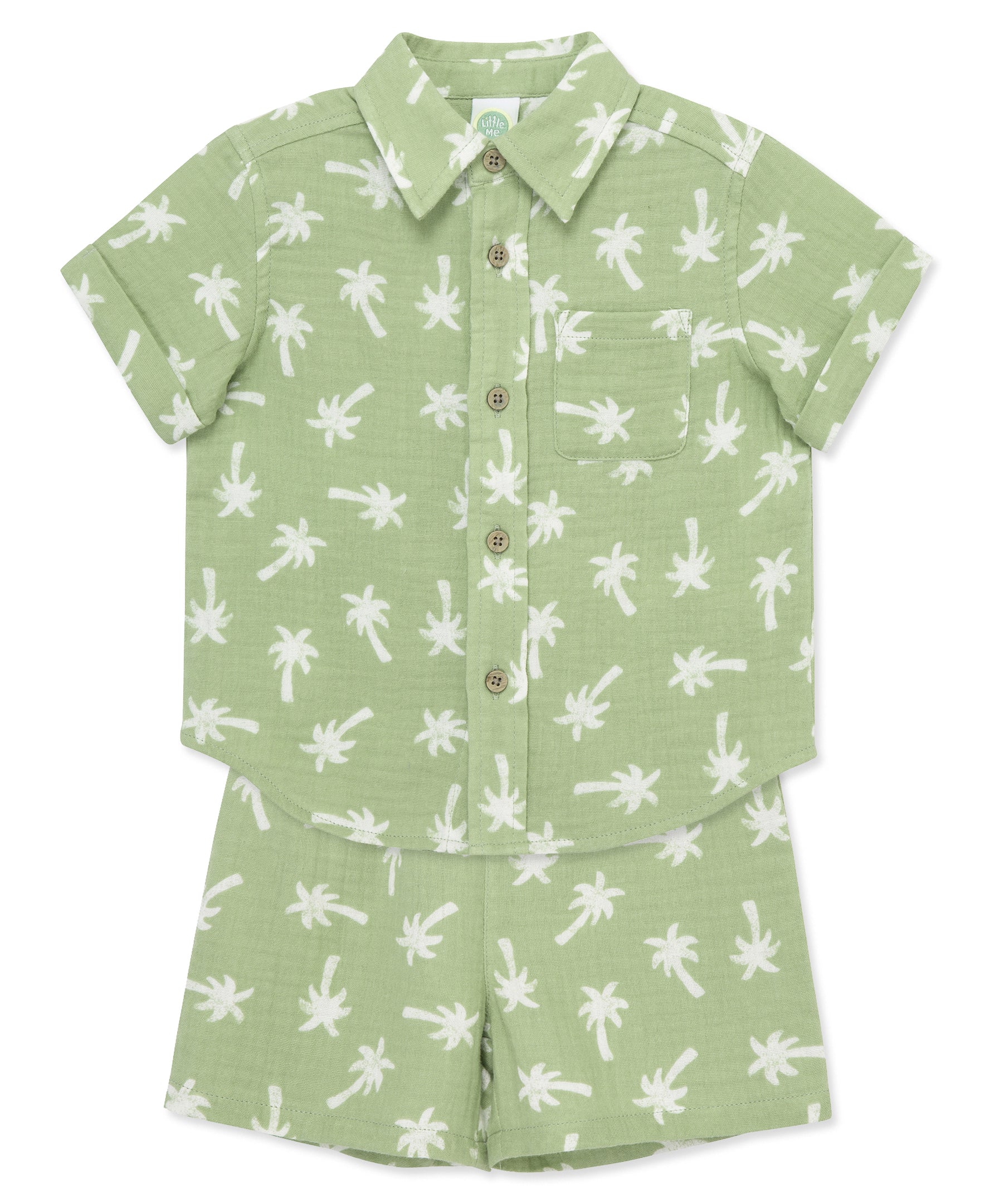 Tropical Woven Short Set (2T-4T) - Little Me