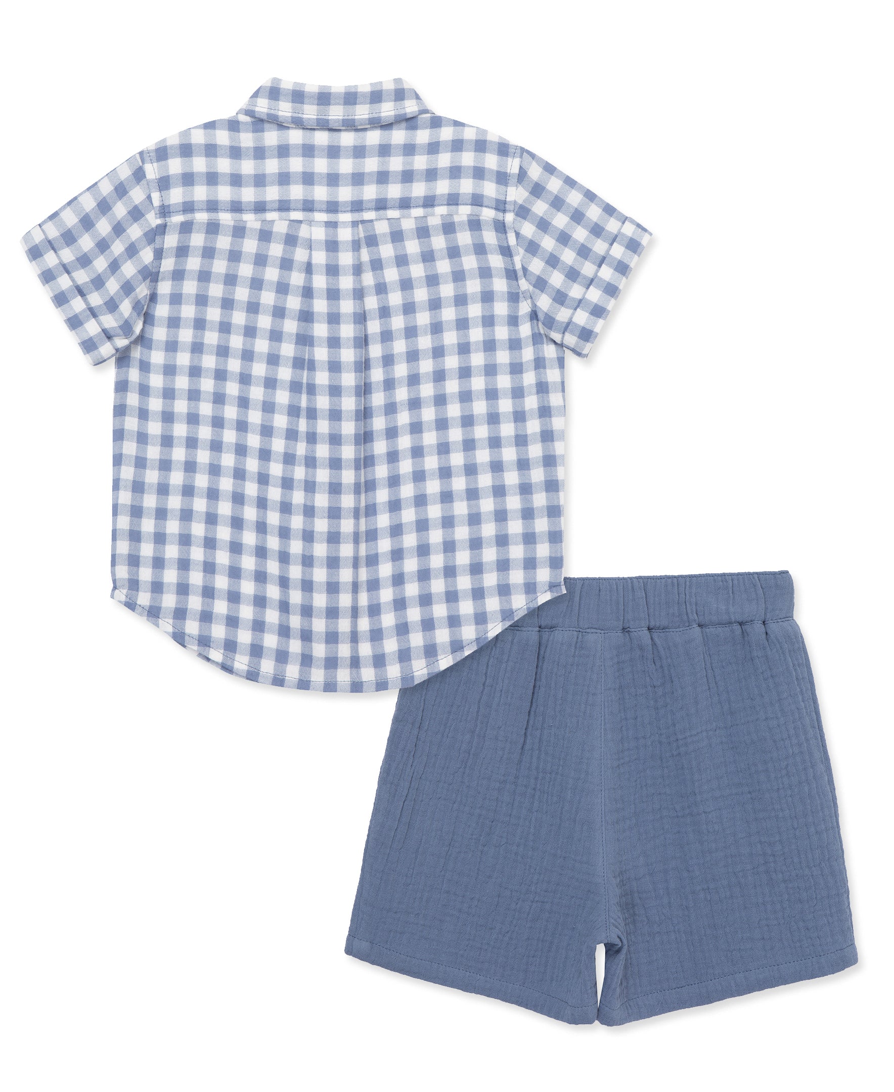 Check Woven Short Set (12M-24M) - Little Me