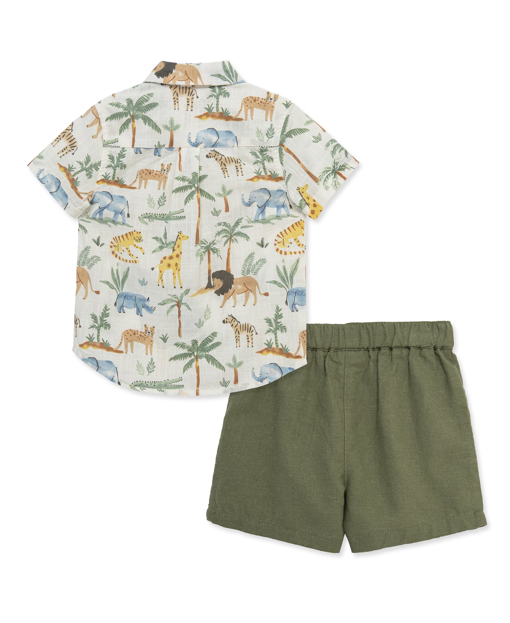 Safari Woven Short Set (12M-24M) - Little Me