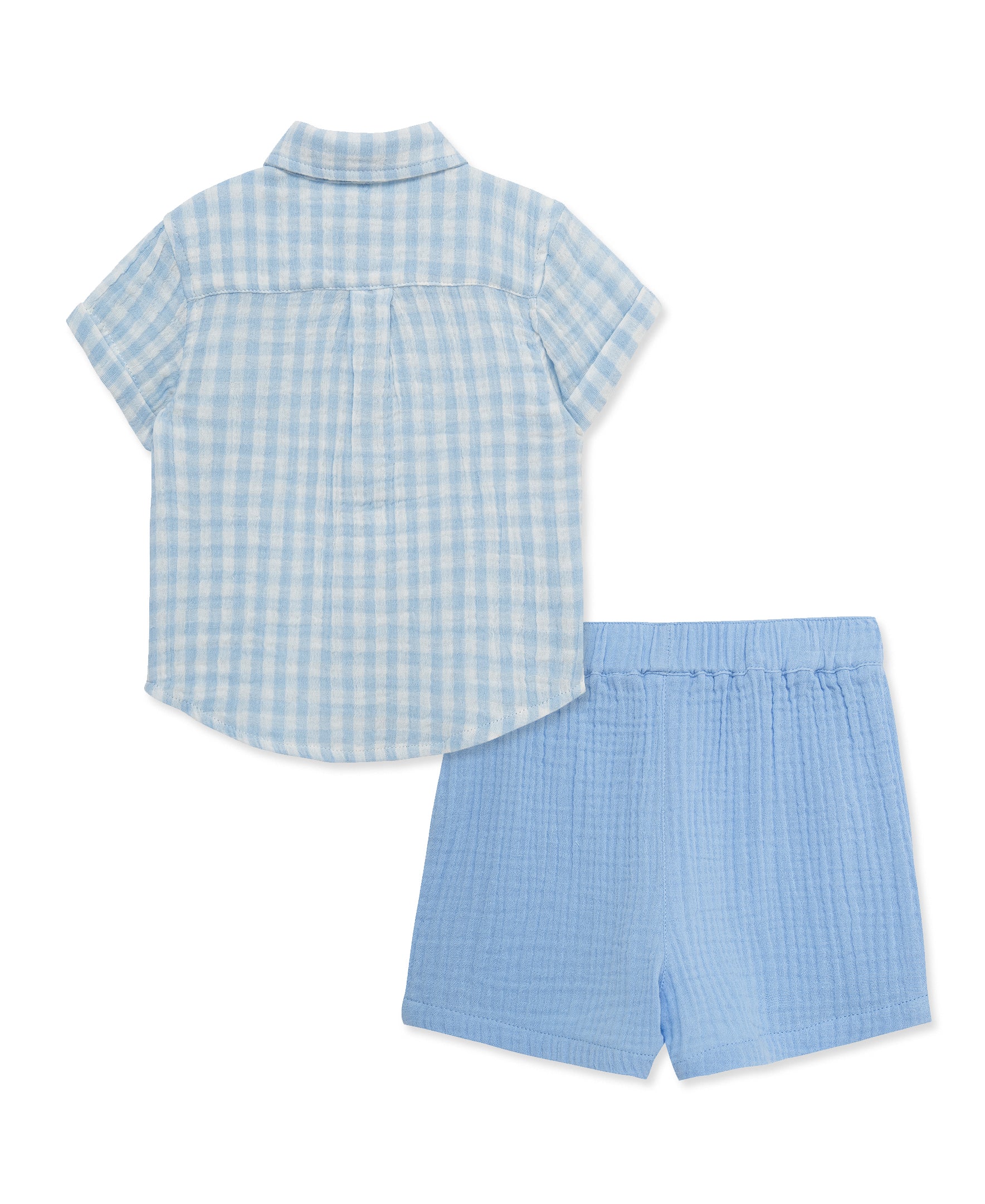 Check Woven Short Set (2T-4T) - Little Me