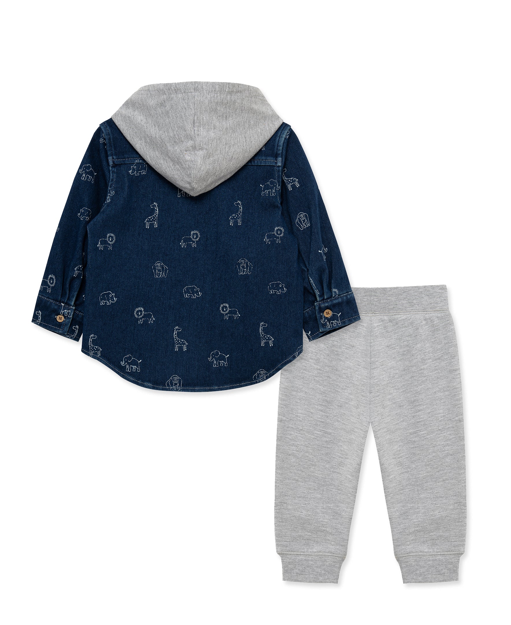 Safari Hooded Shirt Set (2T-4T) - Little Me