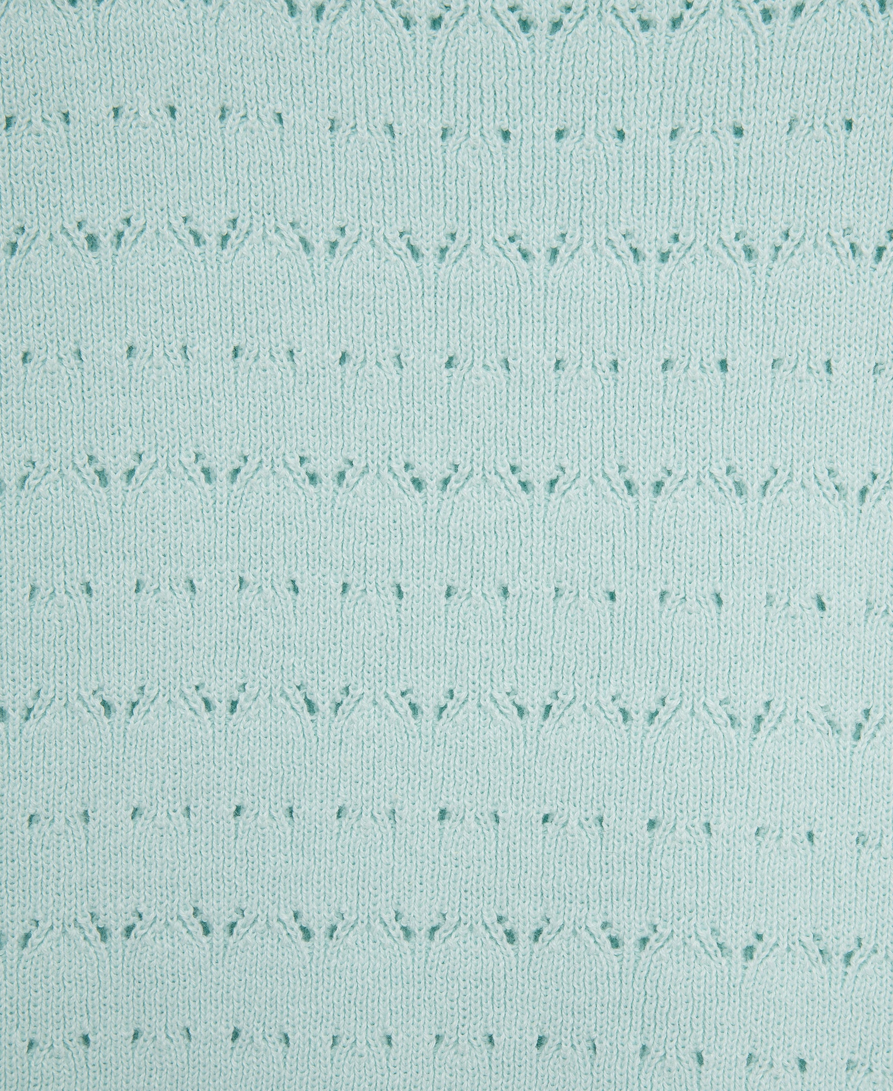 Aqua Pointelle Knit Romper (2T-4T) - Little Me