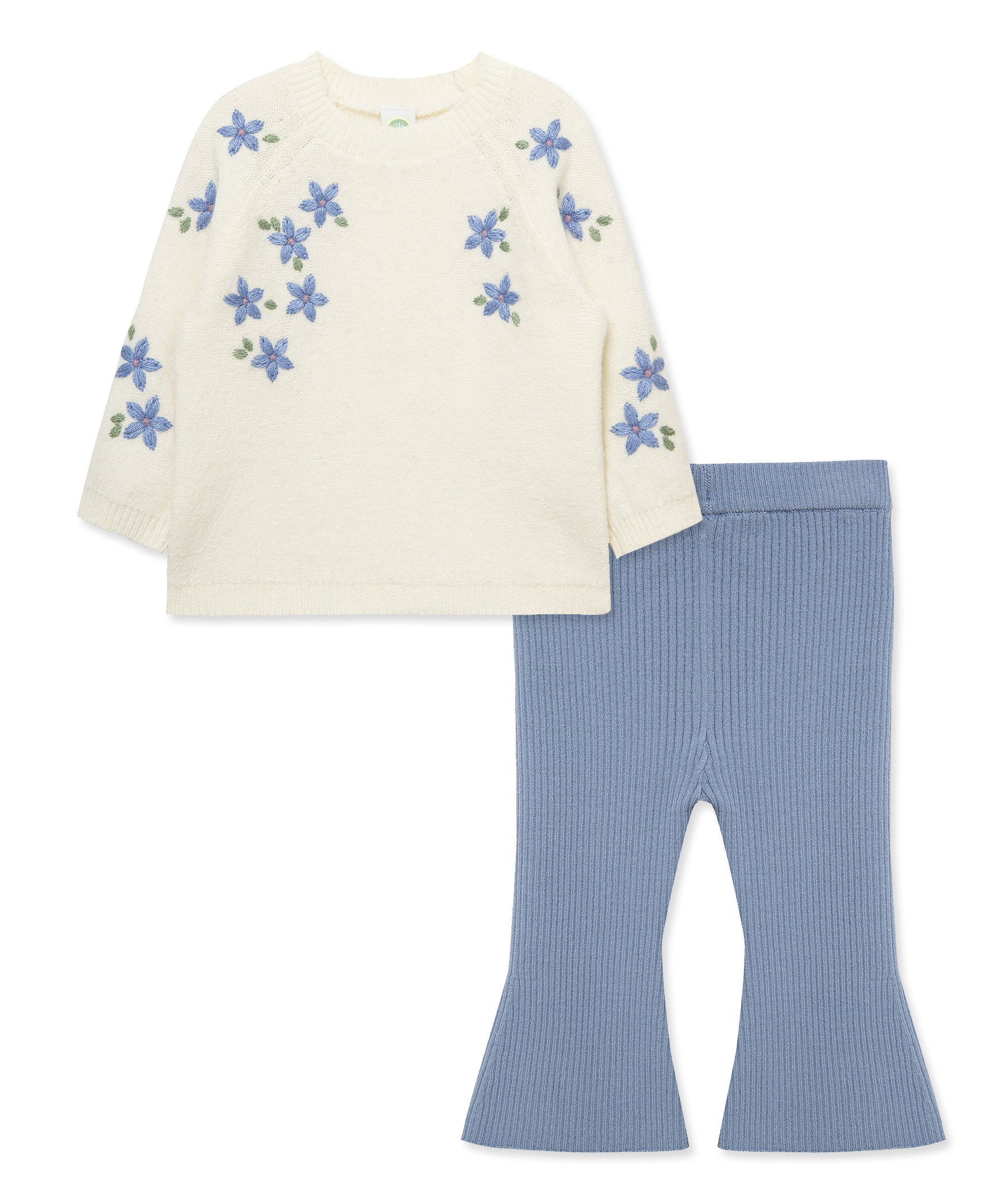 Floral Boucle Sweater Set (2T-4T) - Little Me