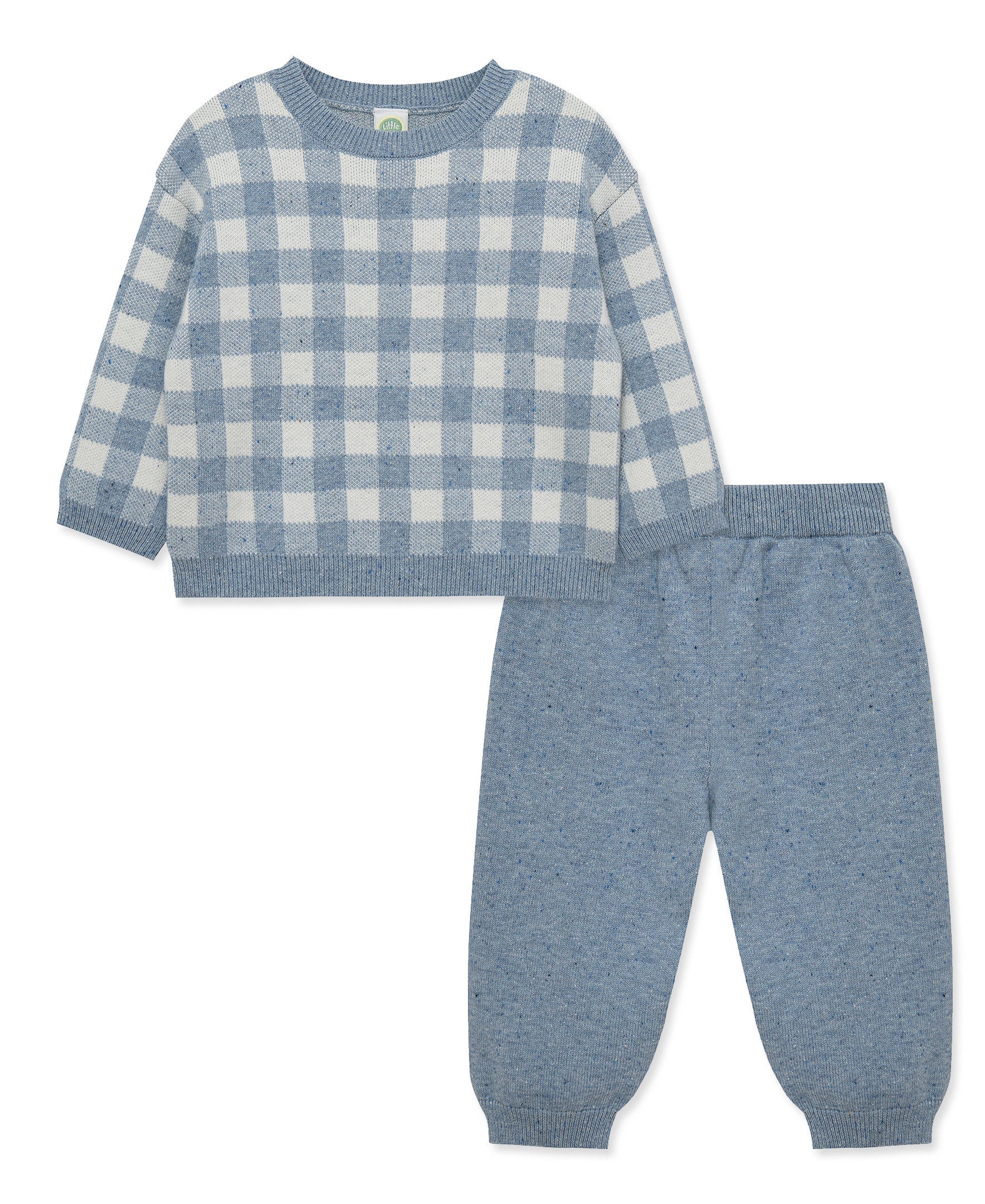 Blue Gingham Sweater Set (2T-4T) - Little Me