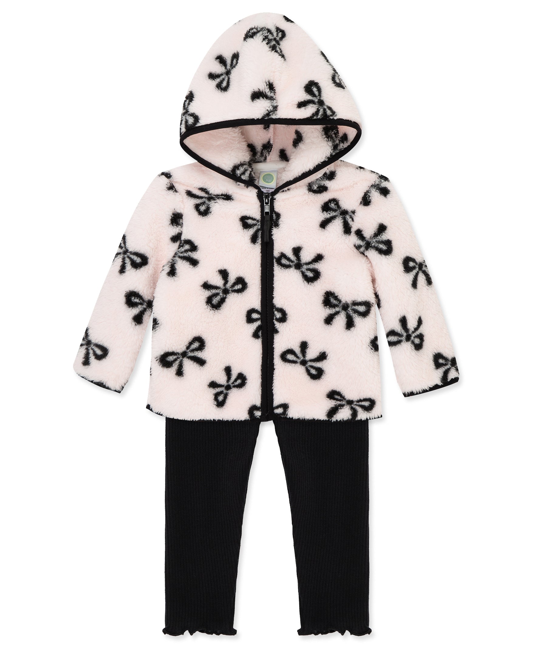 Bow 3-Piece Toddler Sherpa Set (2T-4T) - Little Me