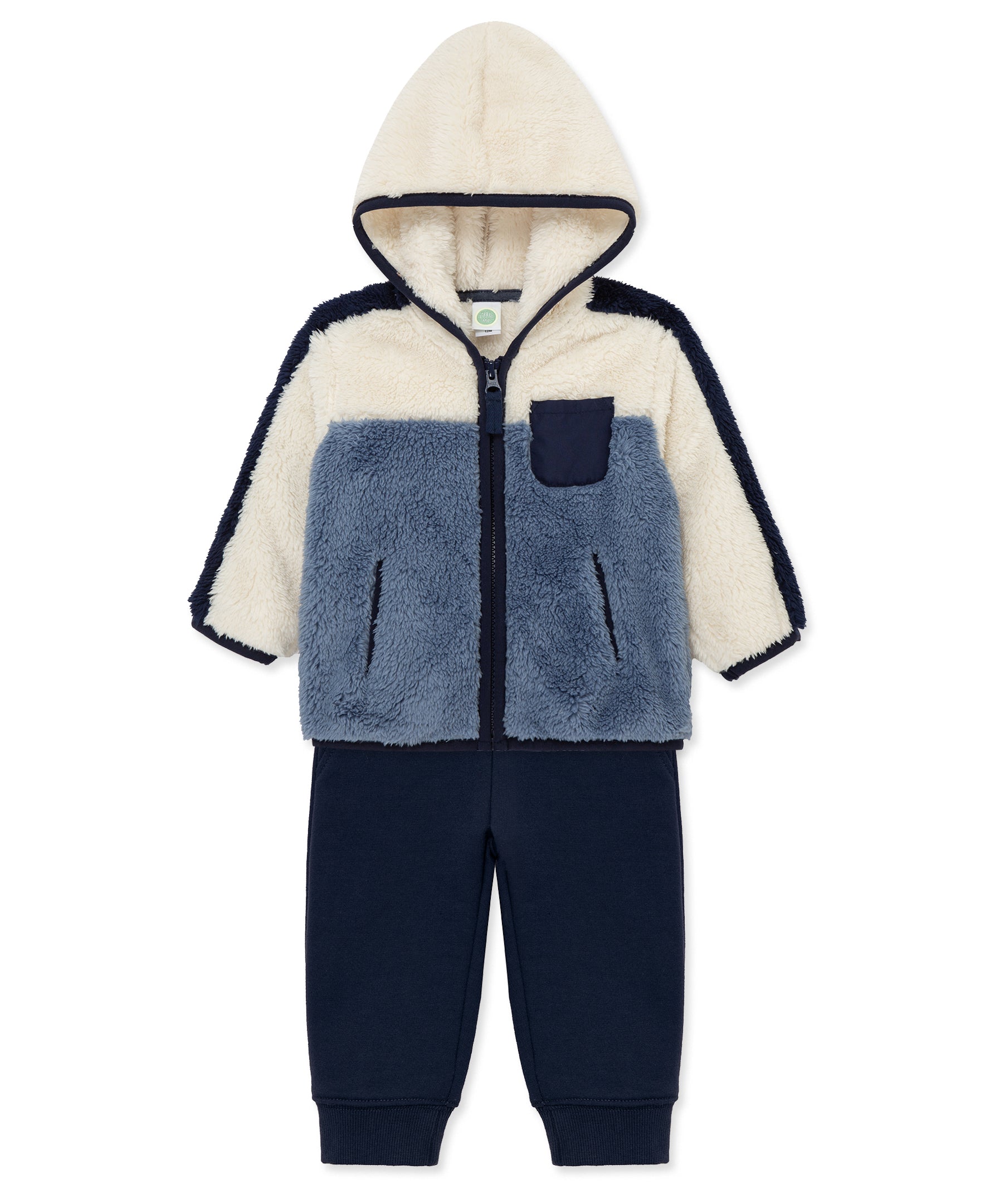 Colorblock 3-Piece Sherpa Set (2T-4T) - Little Me