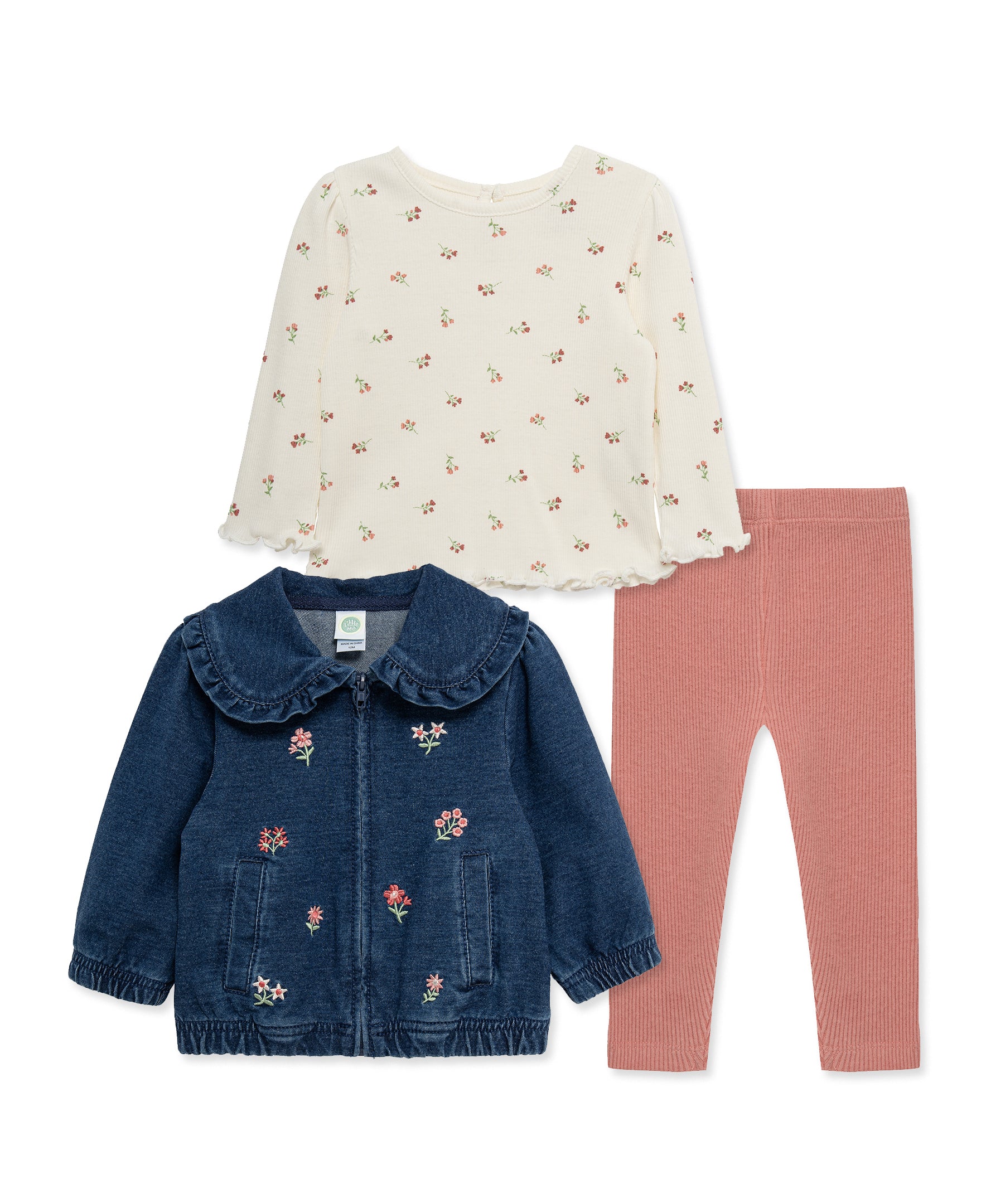 Floral 3-Piece Jacket Set (12M-24M) - Little Me