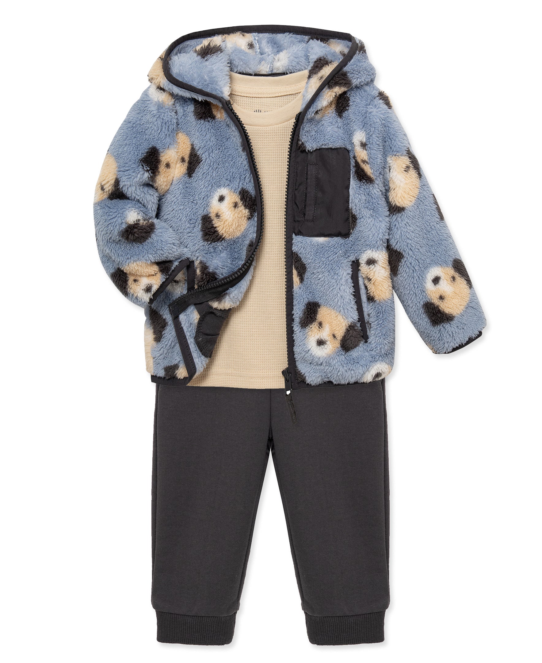 Puppy 3-Piece Sherpa Set (12M-24M) - Little Me