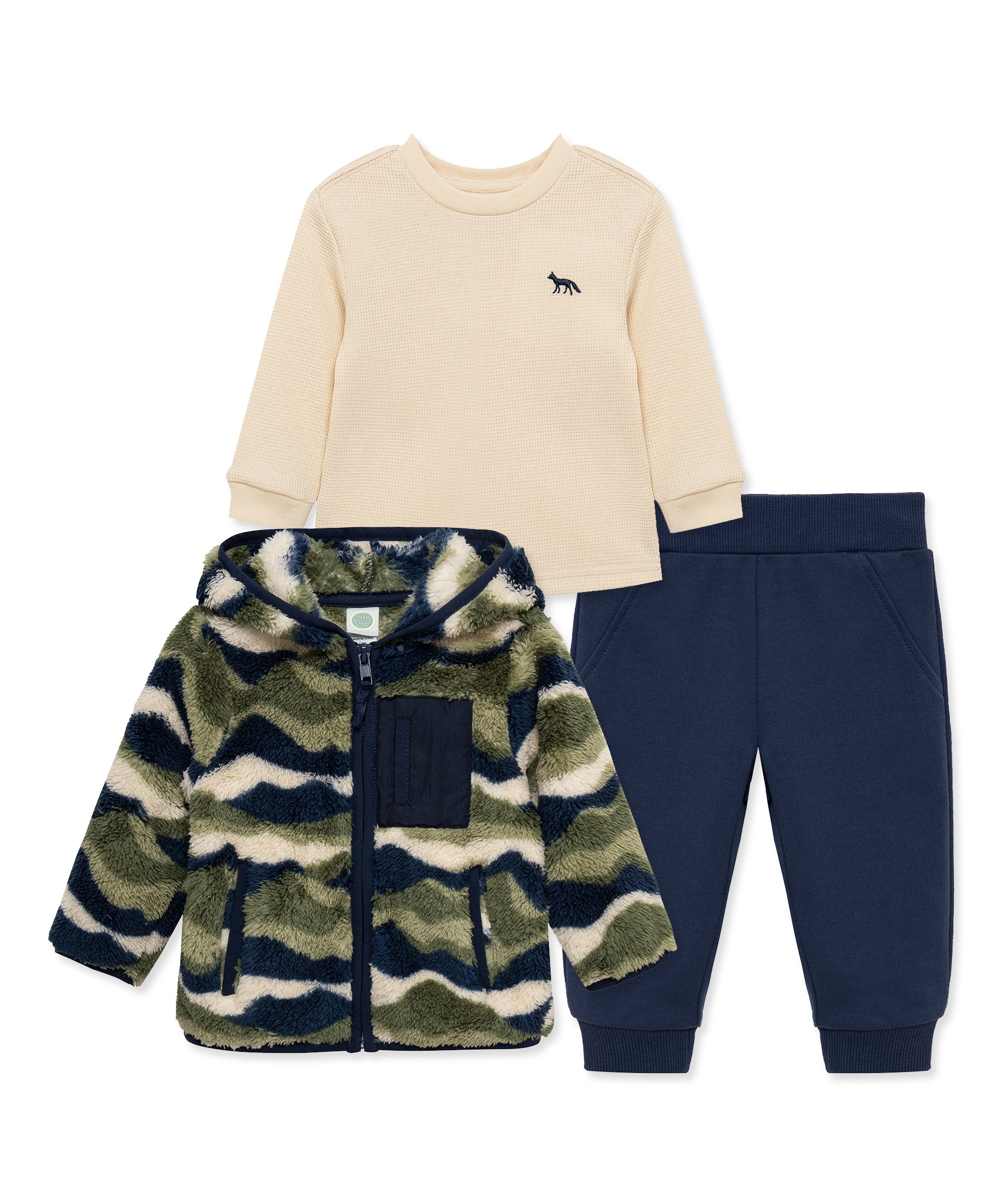Landscape Camo 3-Piece Sherpa Set (12M-24M) - Little Me