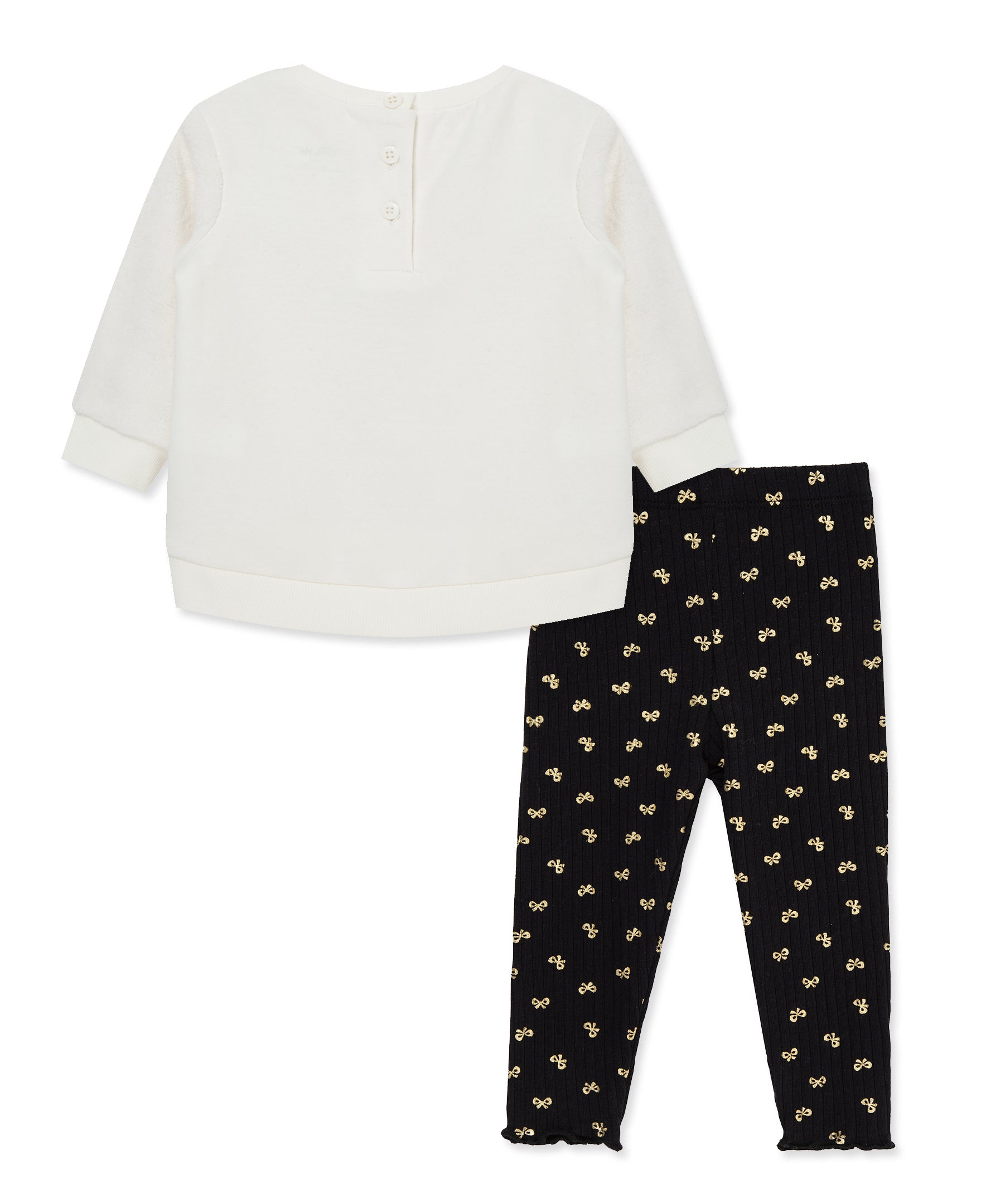 Bow 2-Piece Toddler Sweatshirt Set (2T-4T) - Little Me