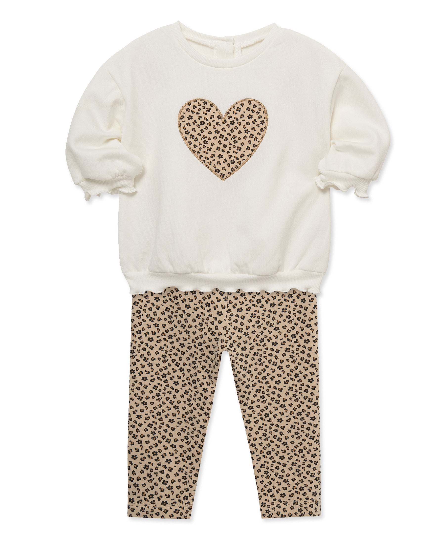 Leopard 2-Piece Sweatshirt Set (12M-24M) - Little Me