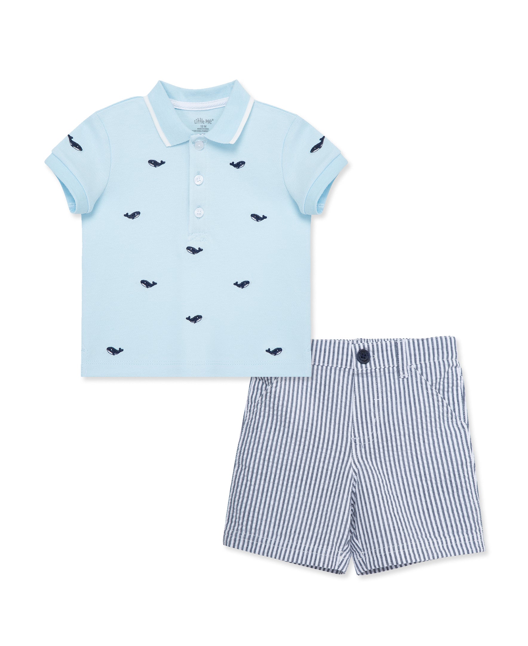 Whale Polo Short Set (12M-24M) - Little Me