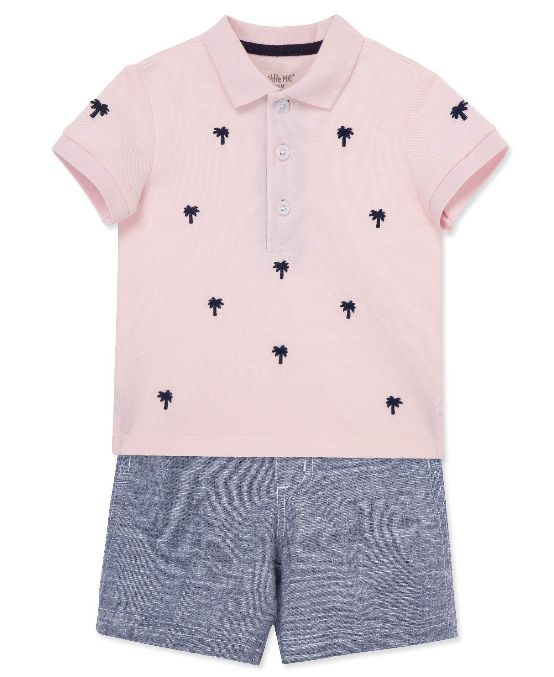 Palm Polo Short Set (12M-24M) - Little Me
