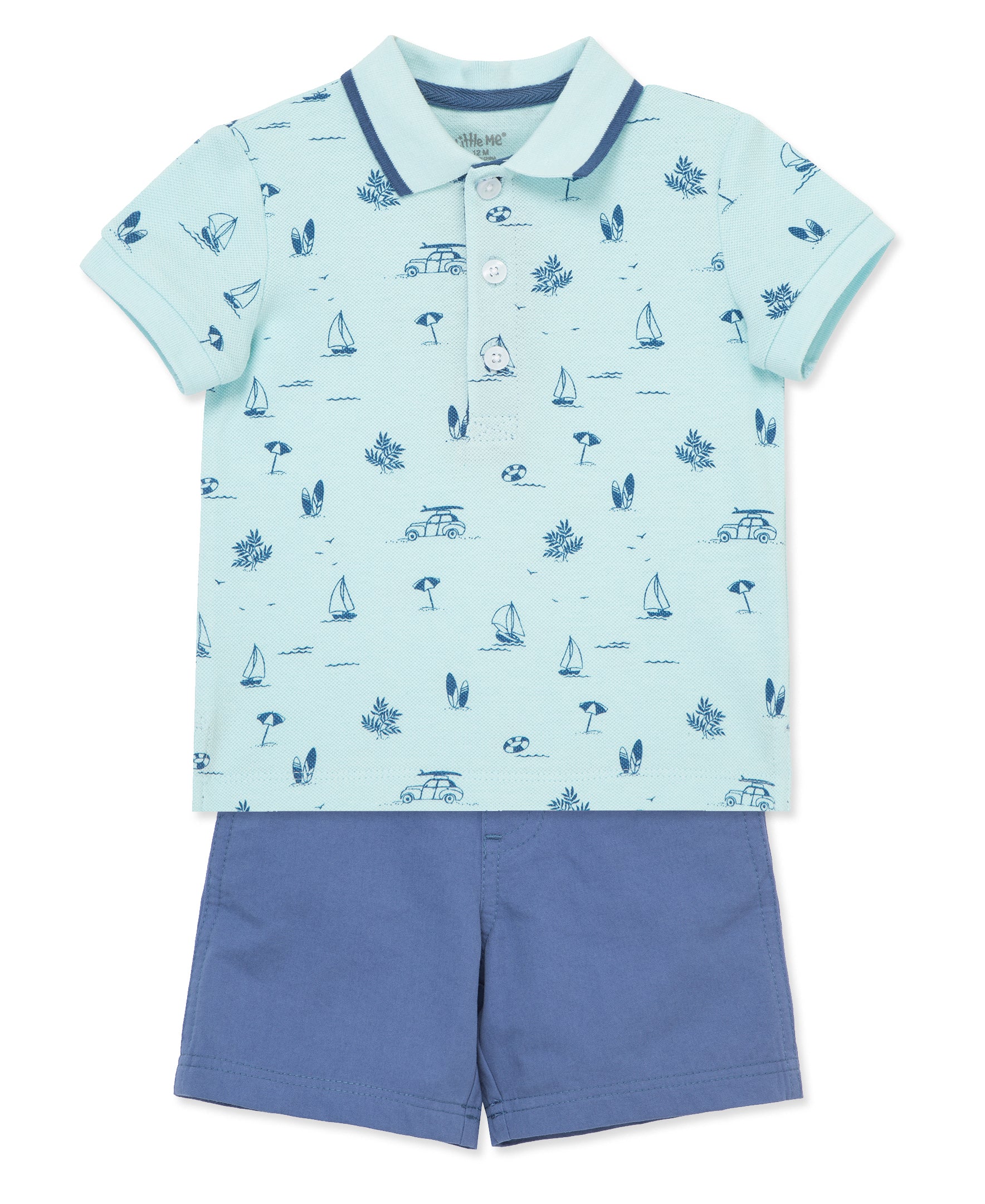Beach Polo Short Set (12M-24M) - Little Me