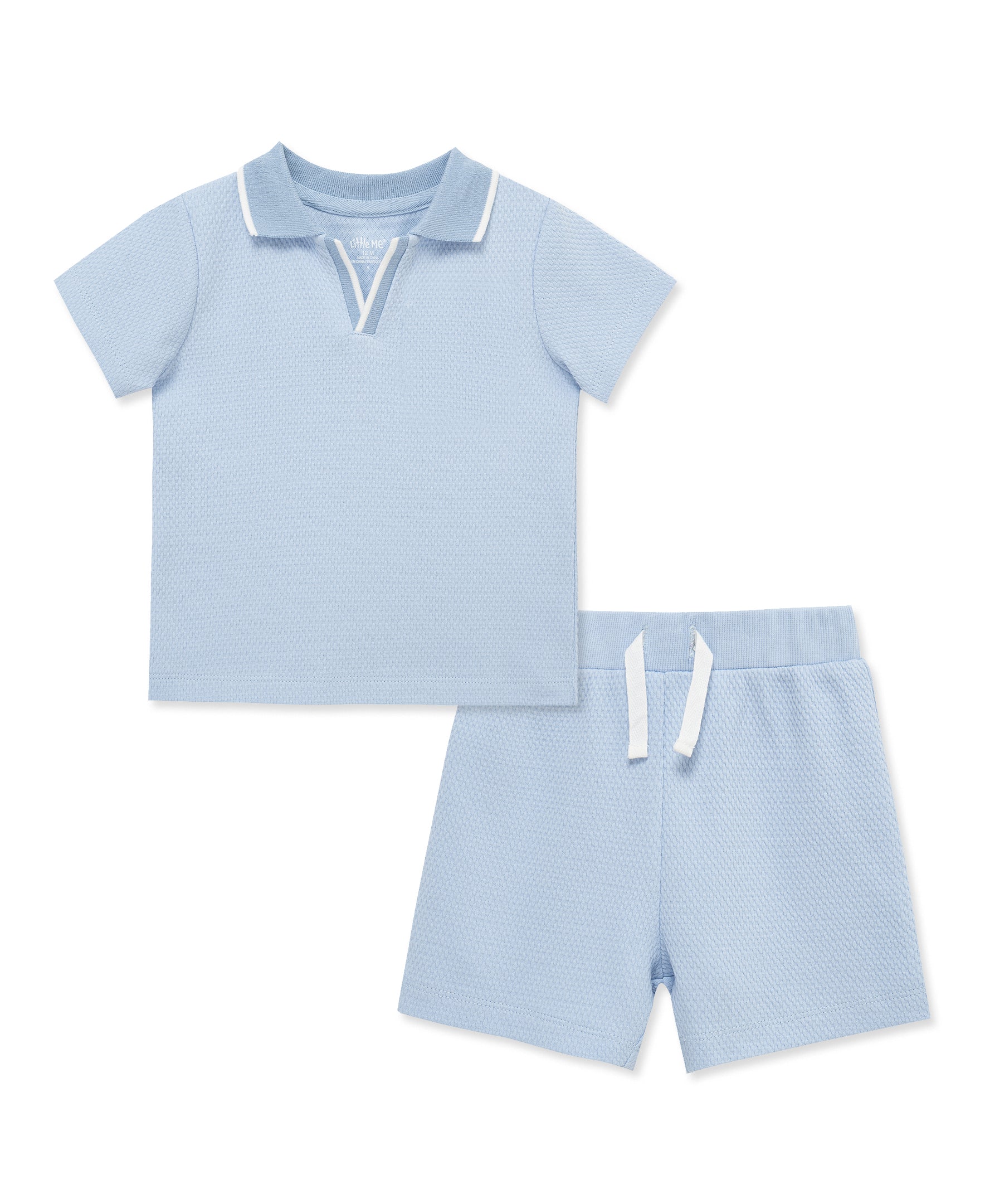Light Blue 2-Piece Short Set (2T-4T) - Little Me