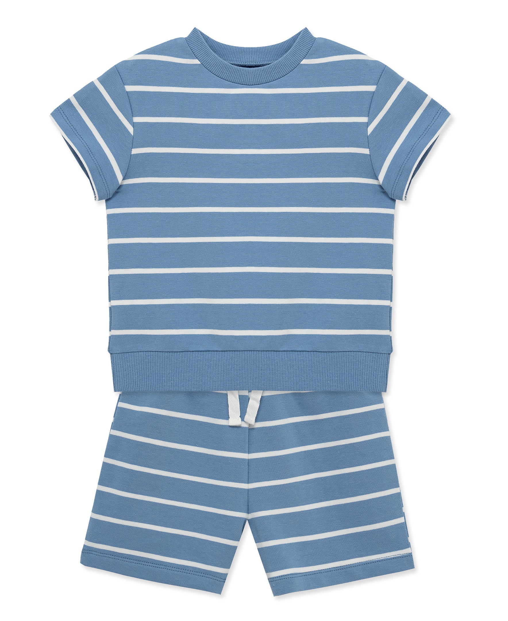 Blue Stripe 2-Piece Short Set (12M-24M)