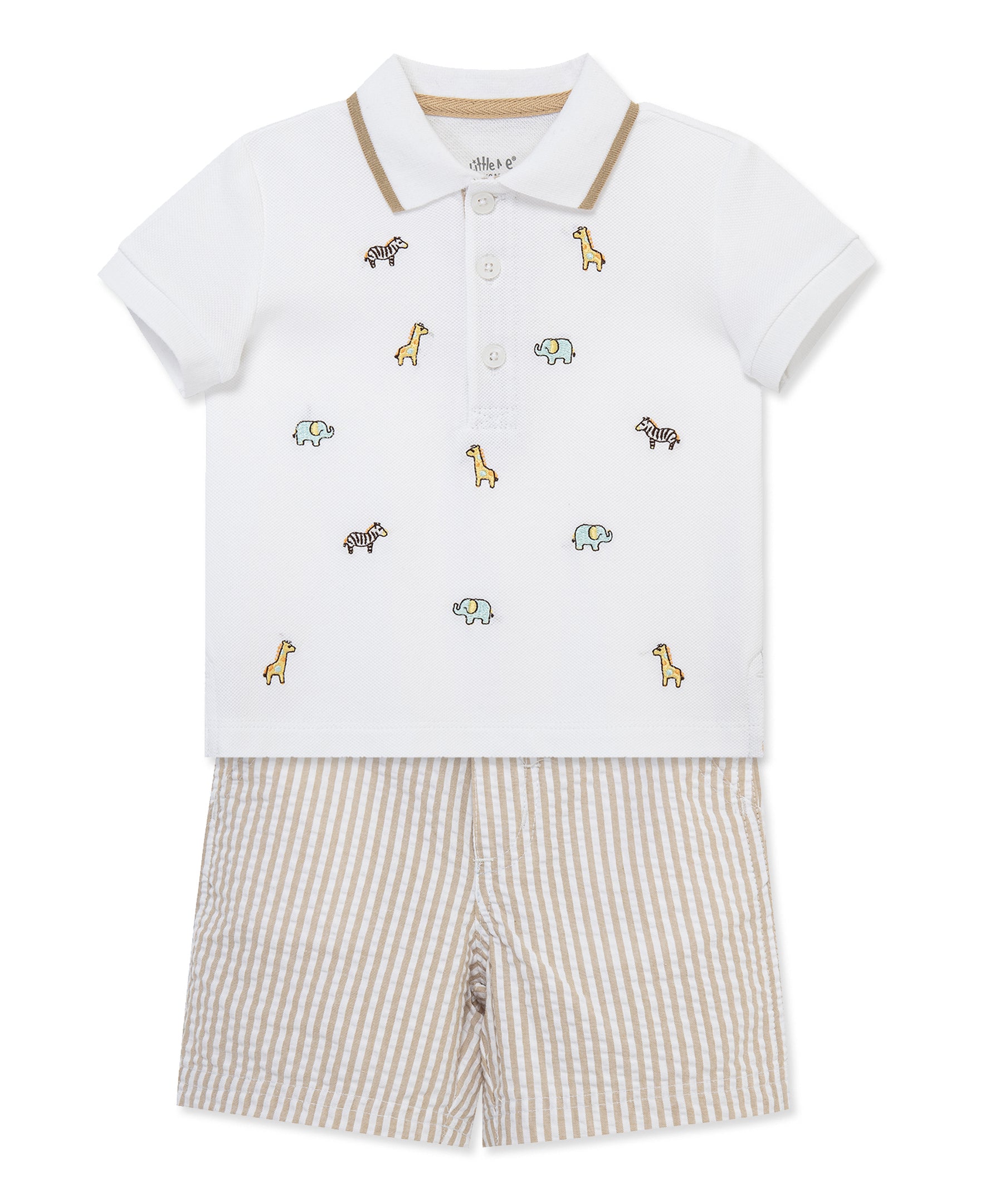 Safari Polo Short Set (2T-4T) - Little Me