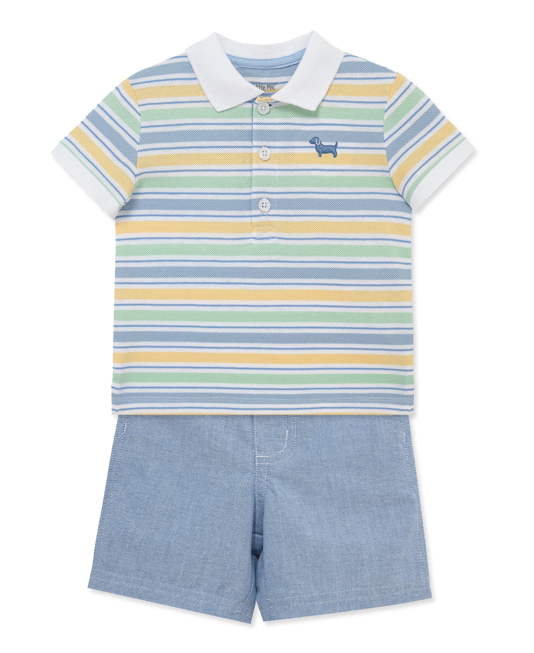 Puppy Polo Short Set (12M-24M) - Little Me