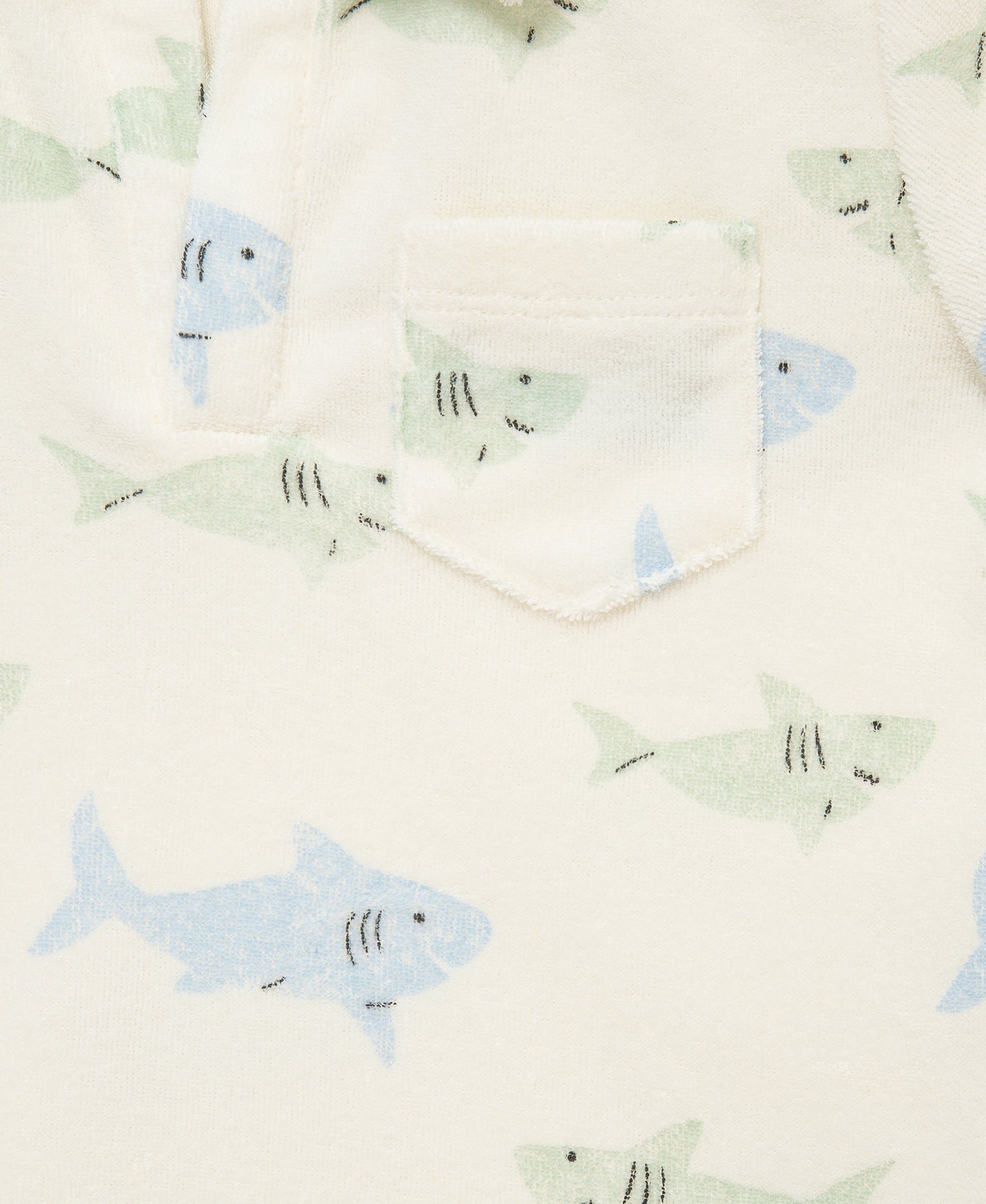 Shark Terry Short Set (12M-24M) - Little Me