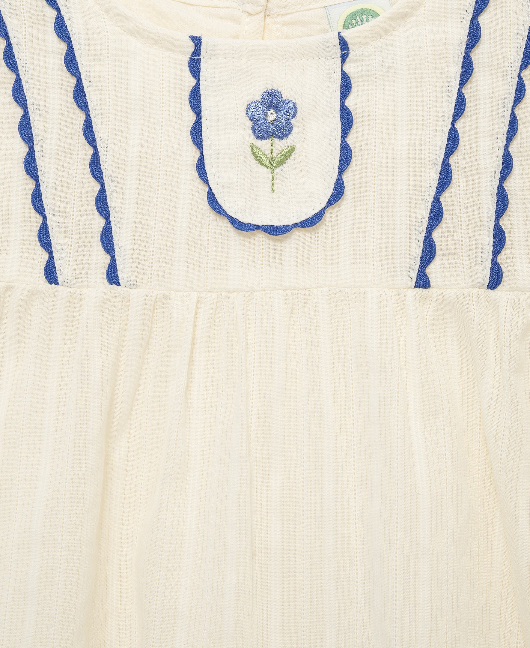 Blue Floral 2-Piece Woven Play Set (12M-24M)