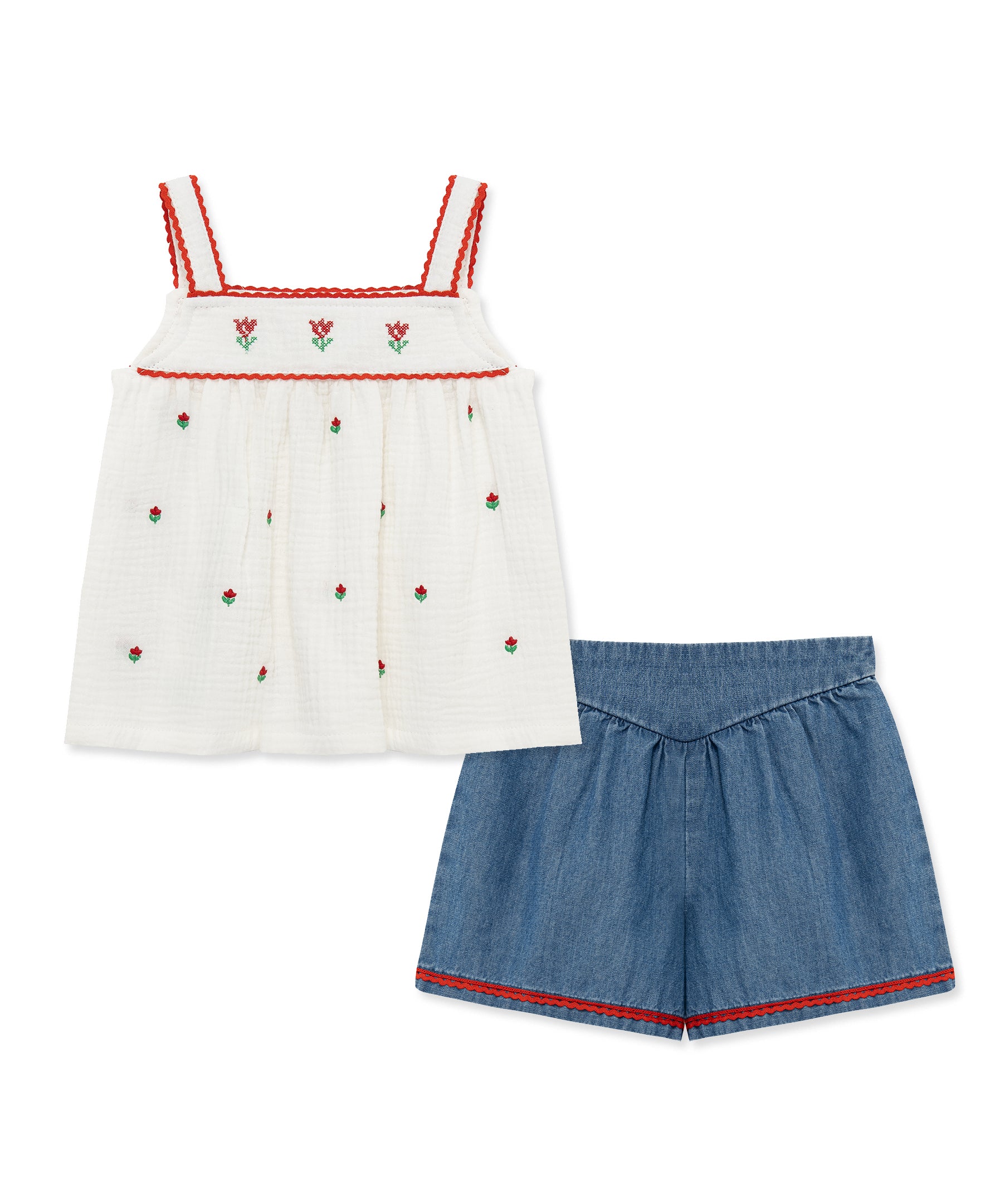 Tulip 2-Piece Woven Play Set (12M-24M)