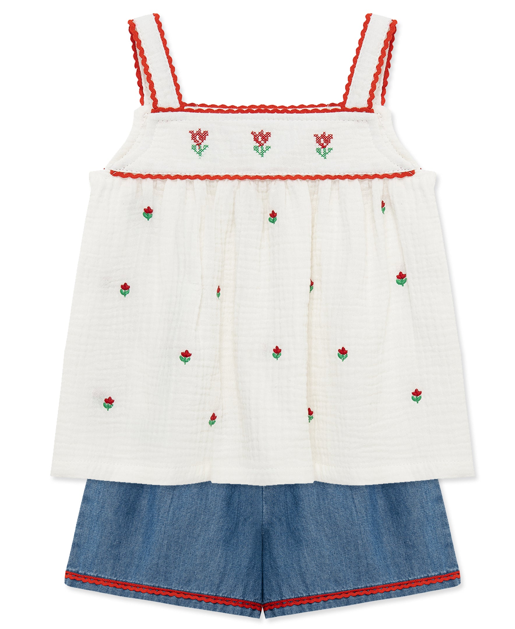 Tulip 2-Piece Woven Play Set (12M-24M)