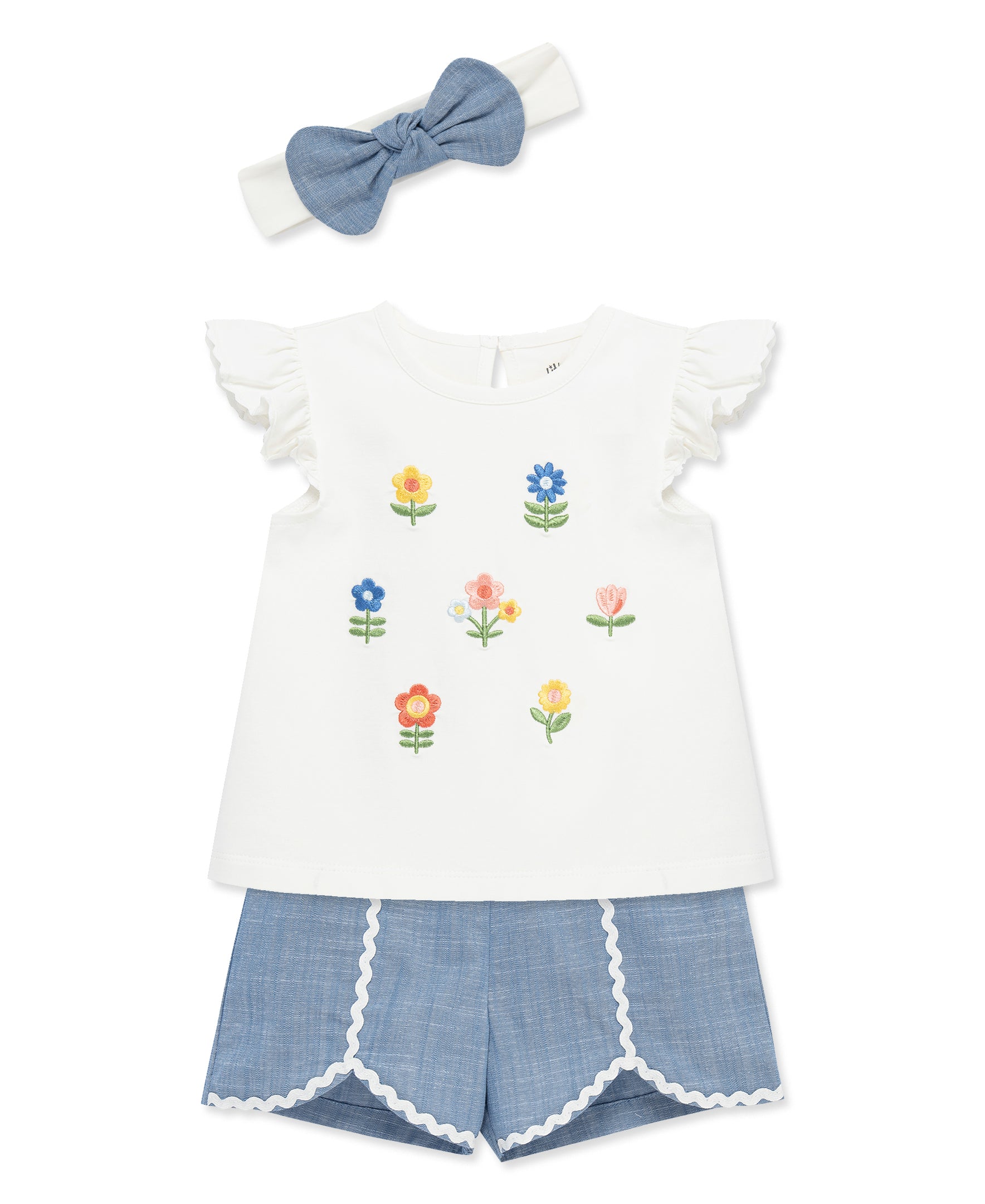 Floral Embroidery Play Set (12M-24M) - Little Me