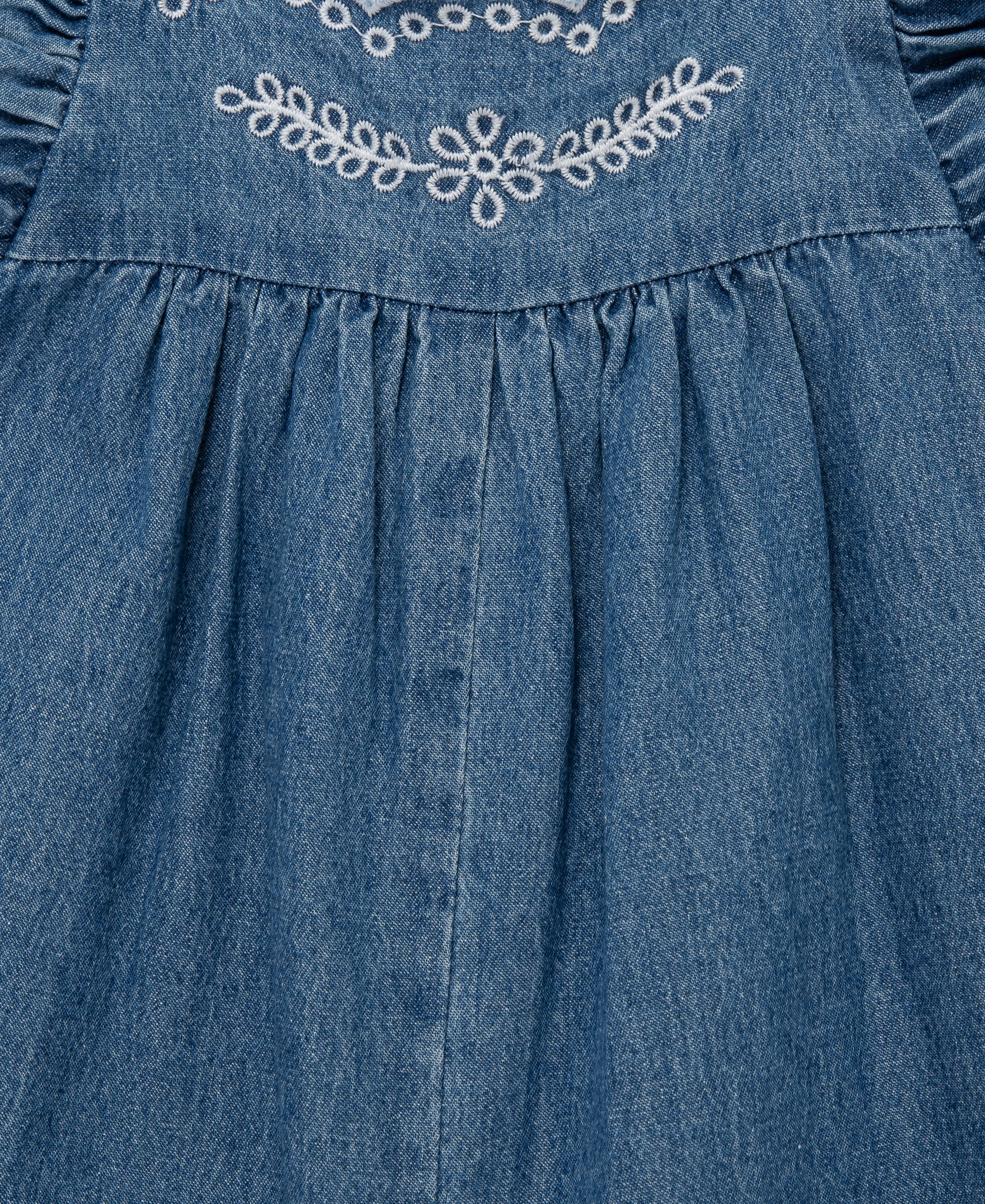 Chambray Woven Romper & Headband (12M-24M) - Little Me