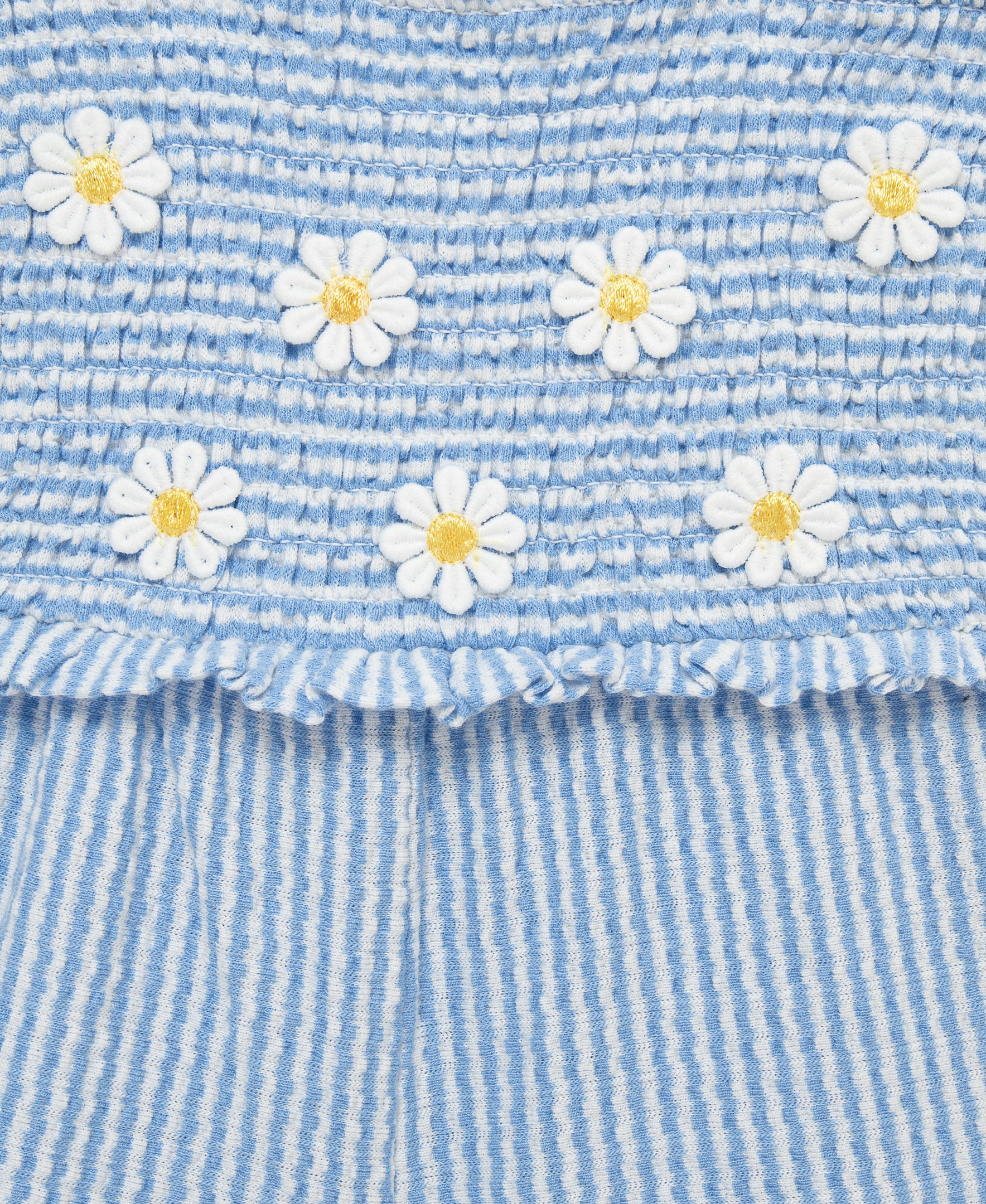 Blue Daisy Knit Romper & Headband (12M-24M) - Little Me
