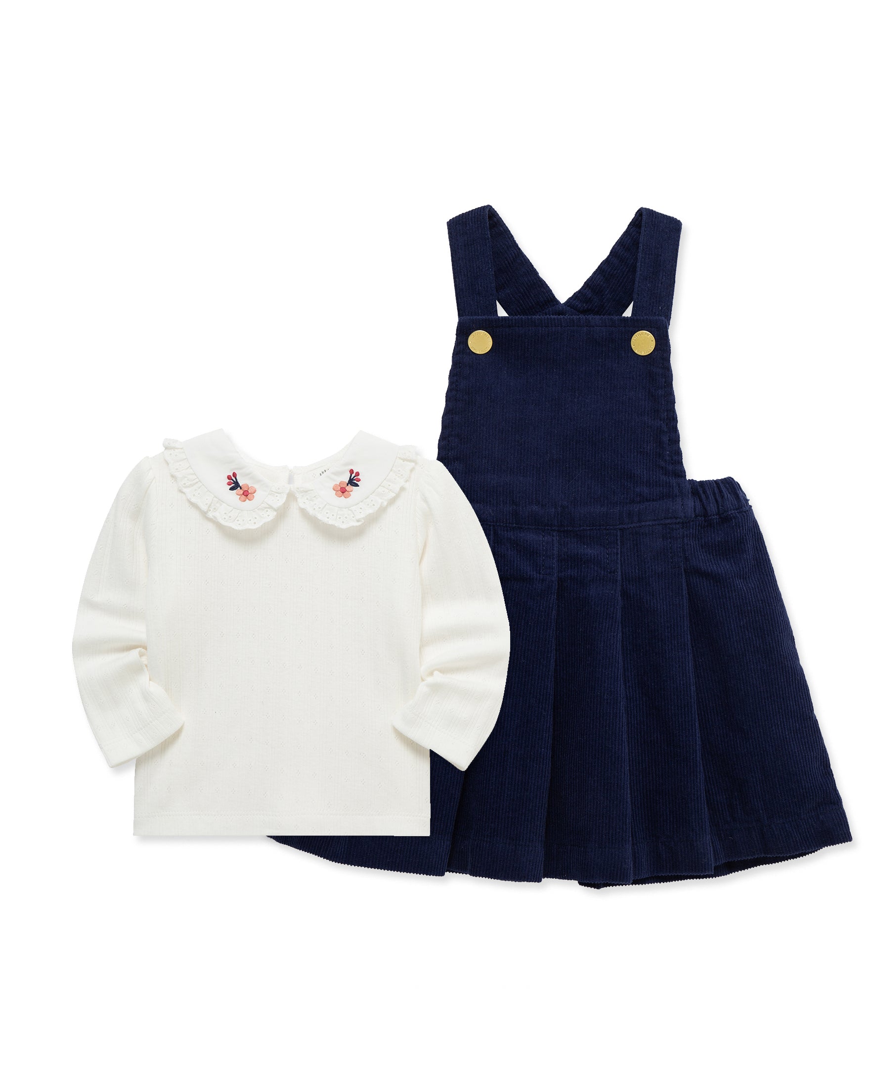 Pleated Toddler Jumper Set (2T-4T) - Little Me