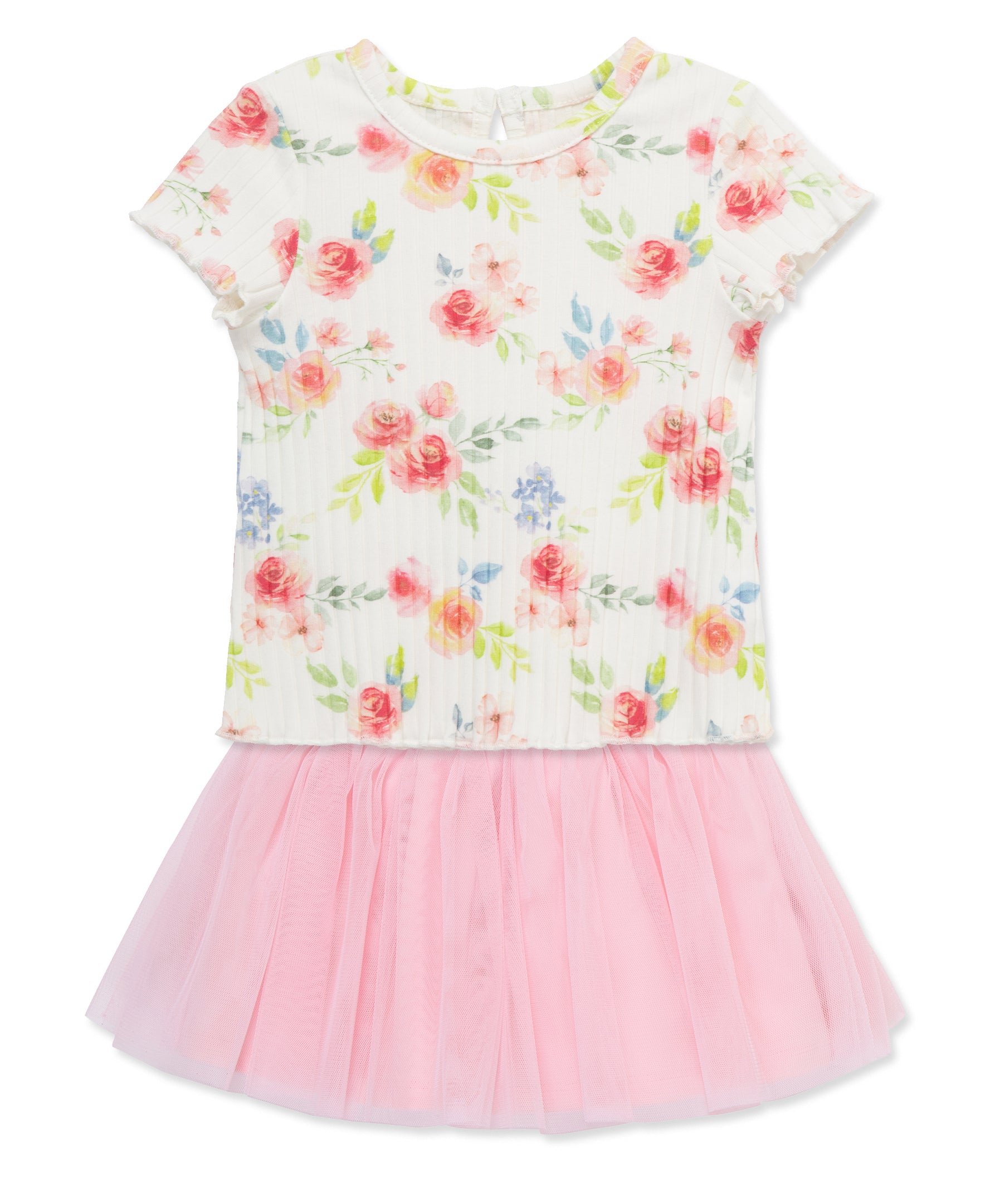Rose Top & Skort Set (2T-4T) - Little Me