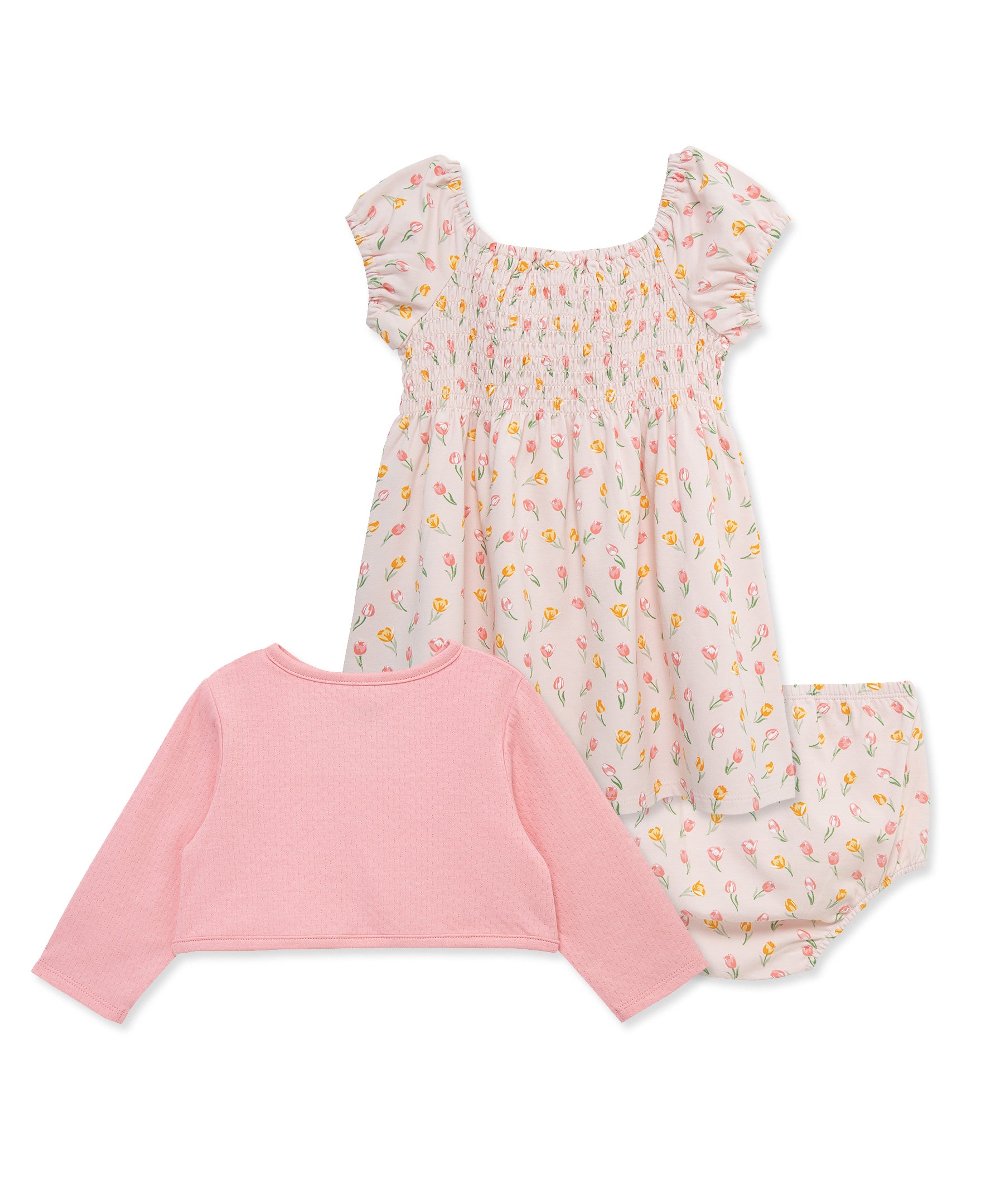 Tulip Knit Dress & Cardigan Set w/ Panty (12M-24M) - Little Me