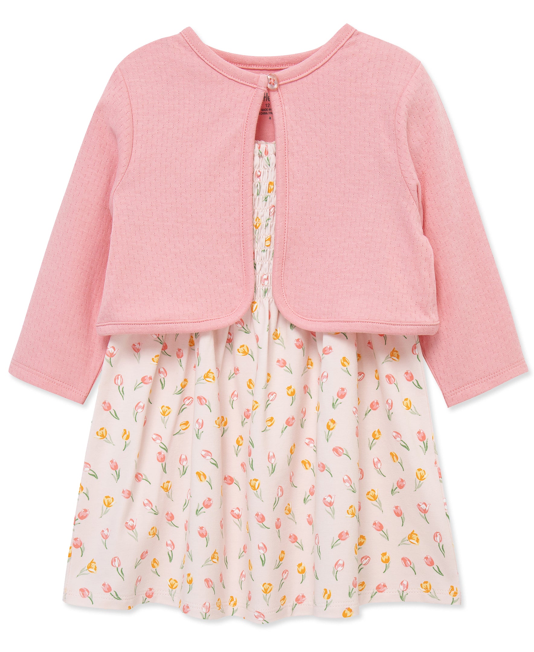 Tulip Knit Dress & Cardigan Set (2T-4T) - Little Me