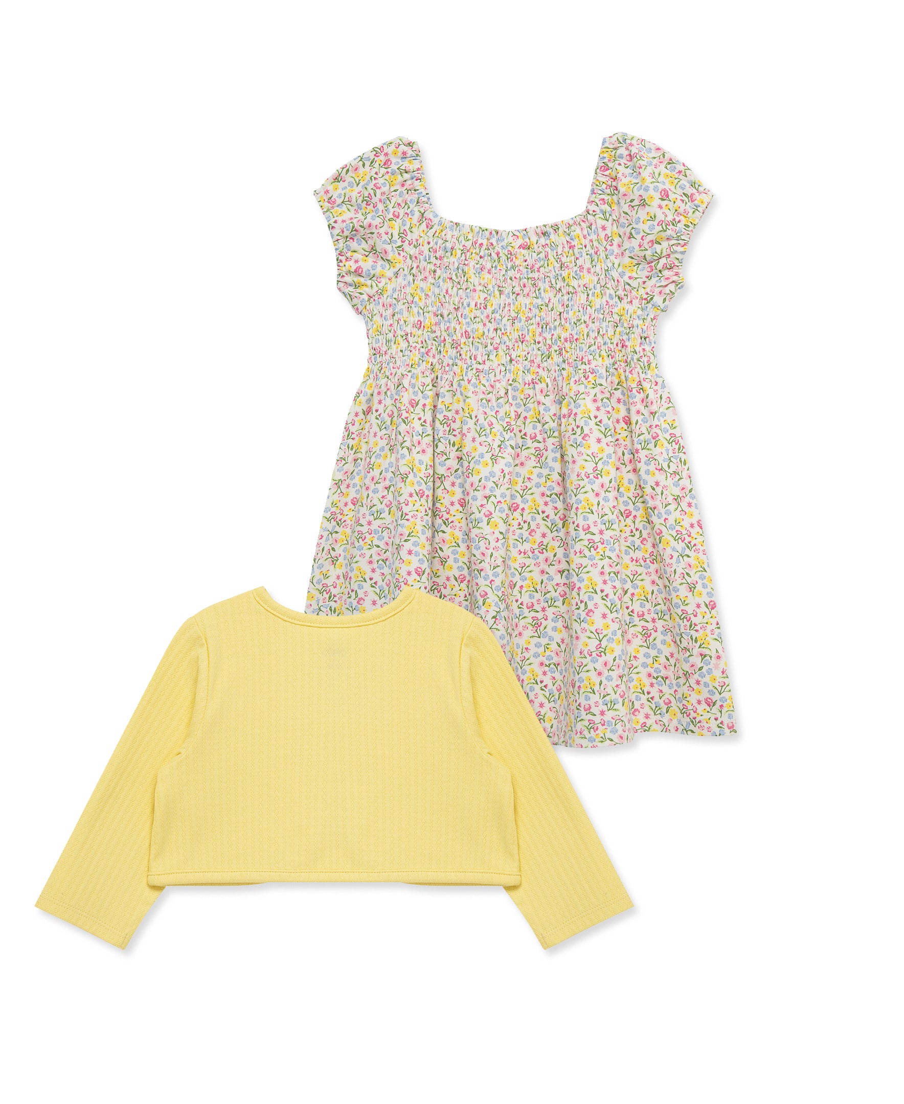 Garden Knit Dress & Cardigan Set (2T-4T) - Little Me