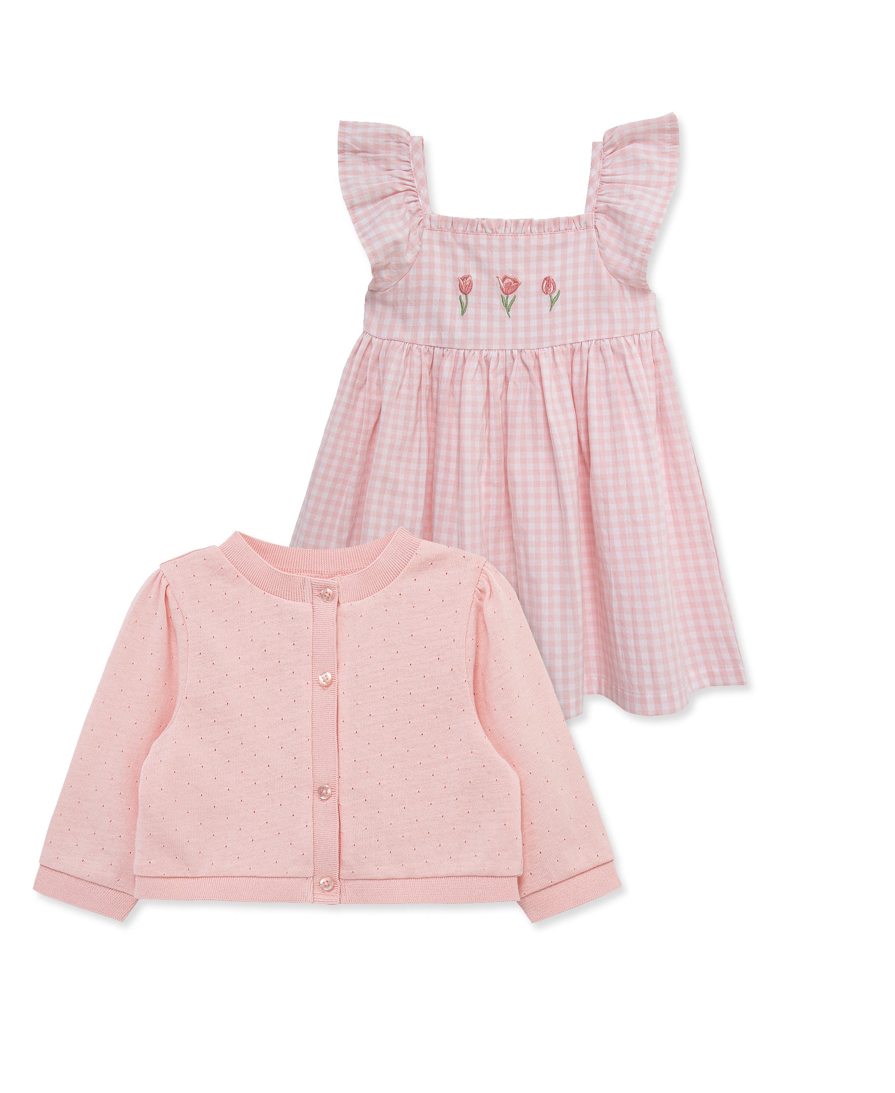 Tulip Dress & Cardigan Set (2T-4T)
