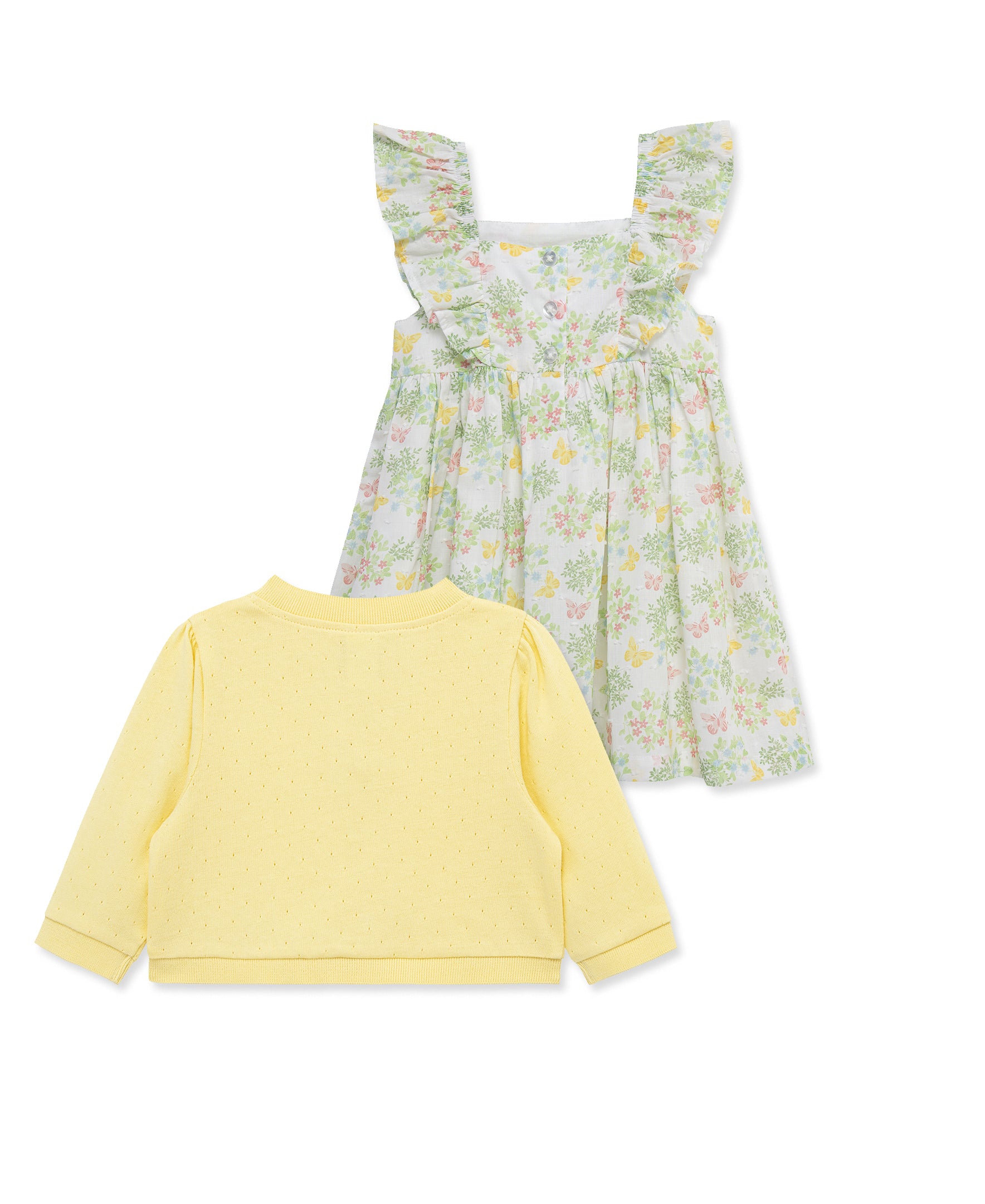 Garden Dress & Cardigan Set (2T-4T)