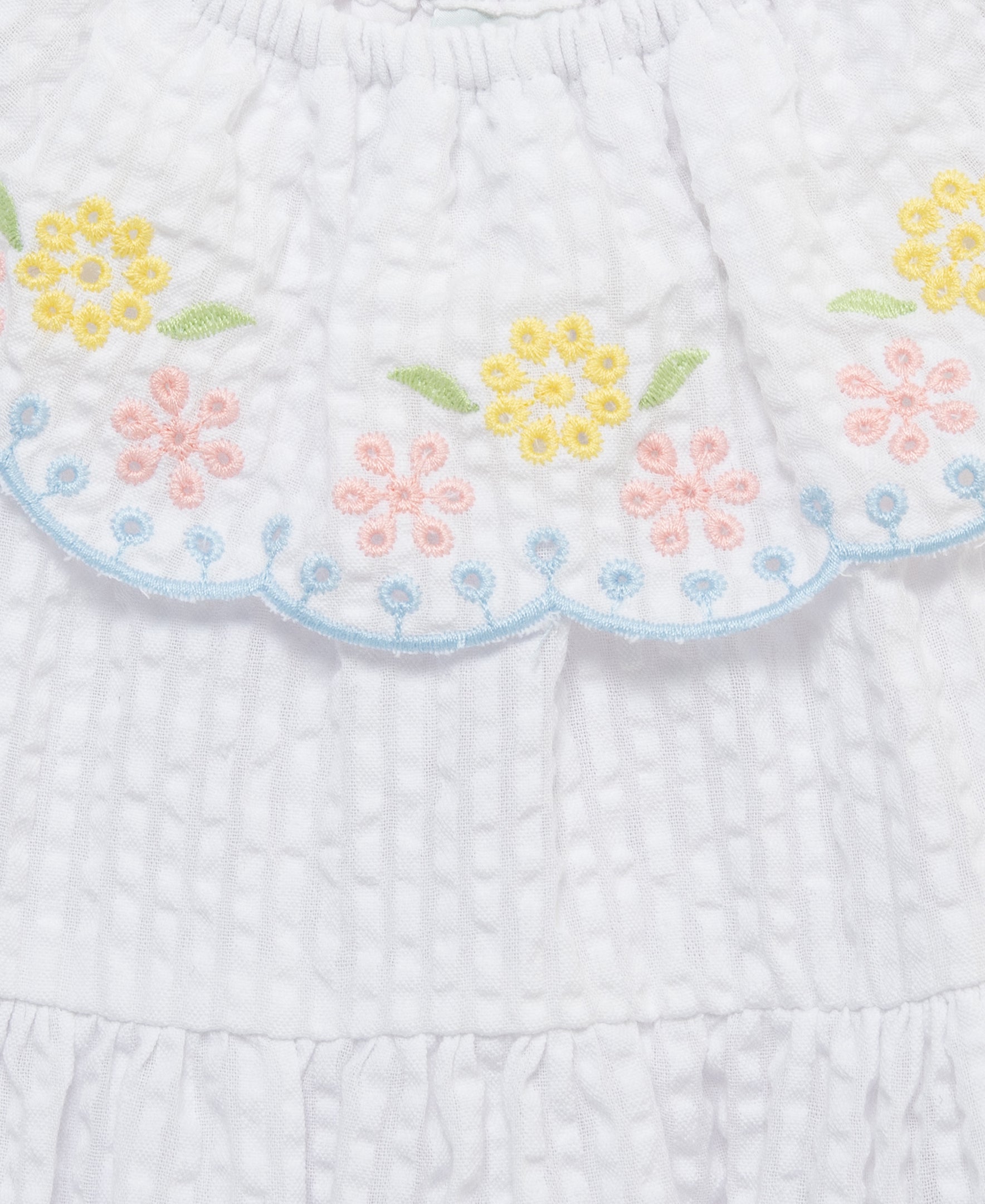 Floral Border Woven Sundress (2T-4T)