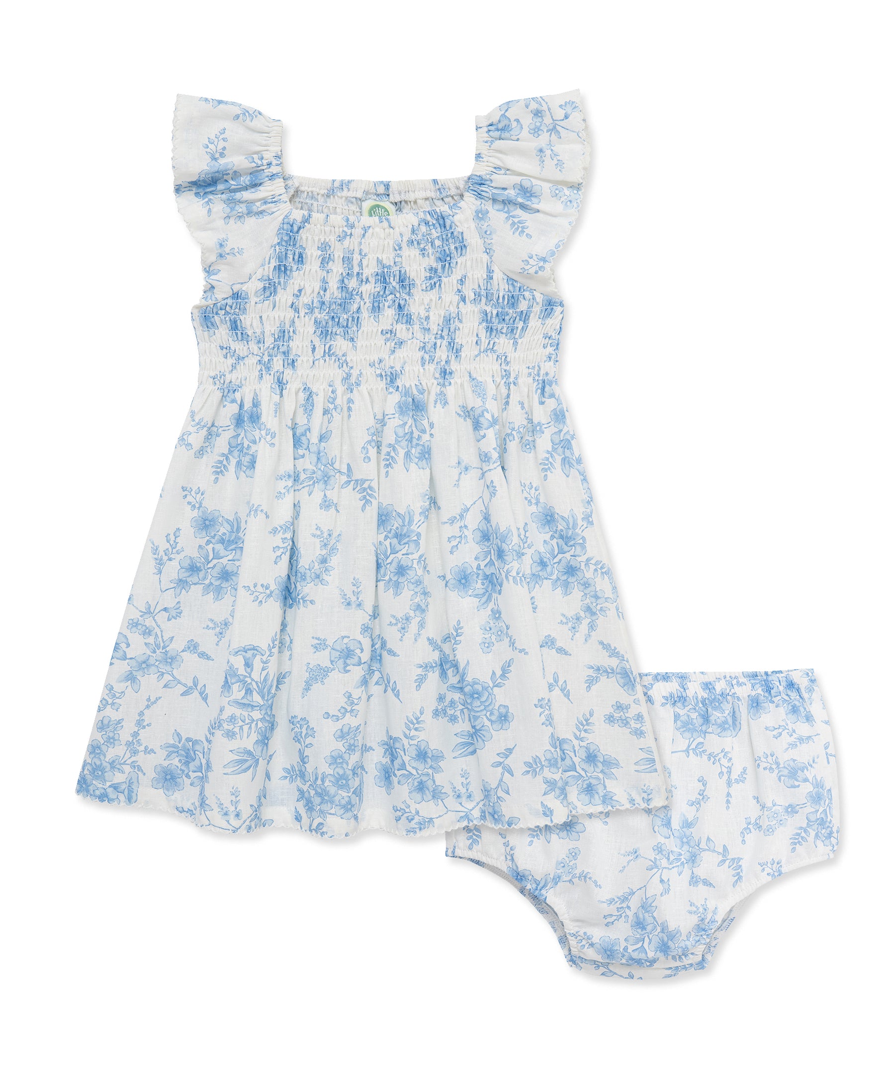 Floral Toile Woven Sundress w/ Panty (12M-24M)
