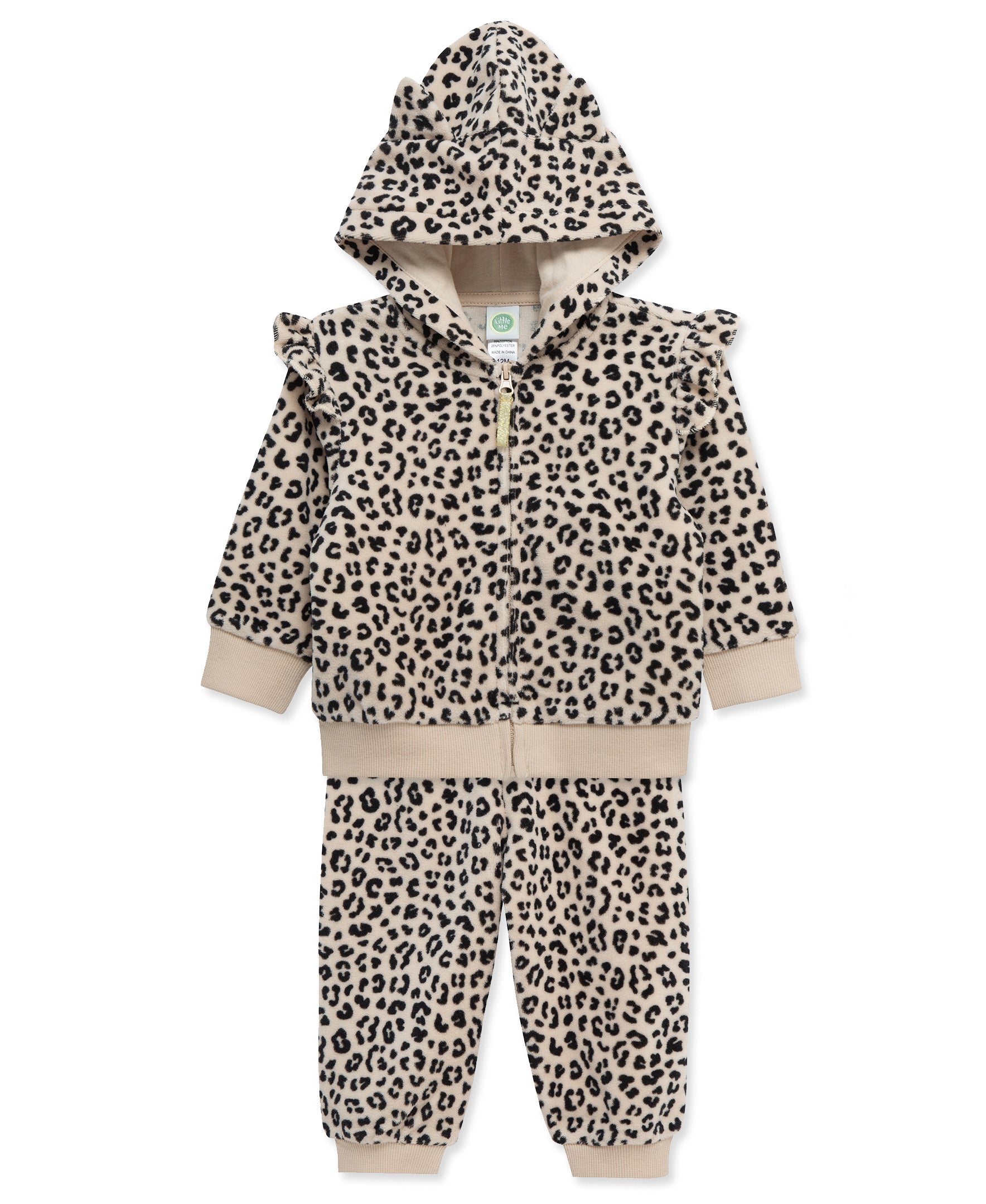 Leopard Toddler Hoodie Set (2T-4T) - Little Me