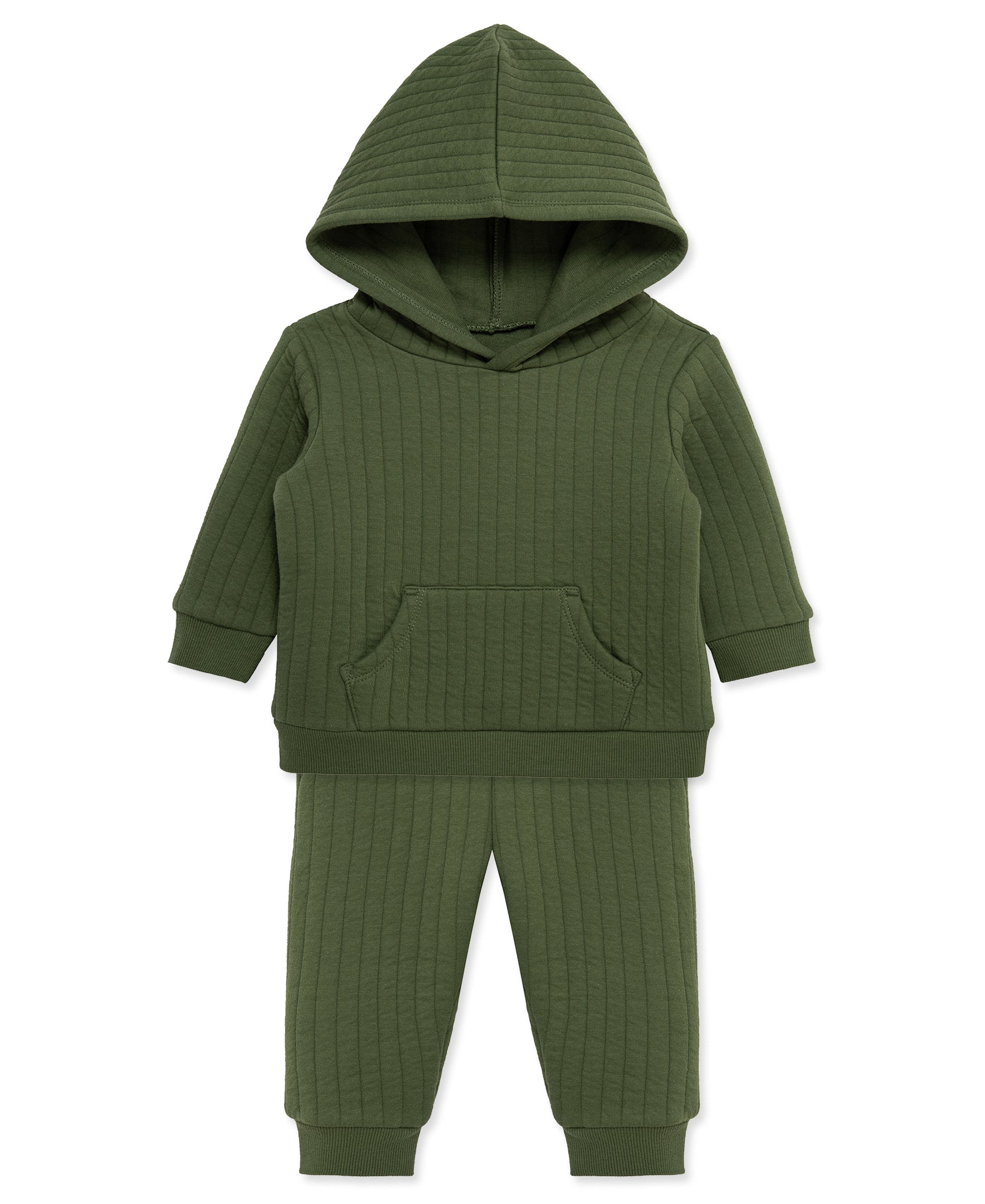 Green Hooded Sweatshirt Set (2T-4T) - Little Me
