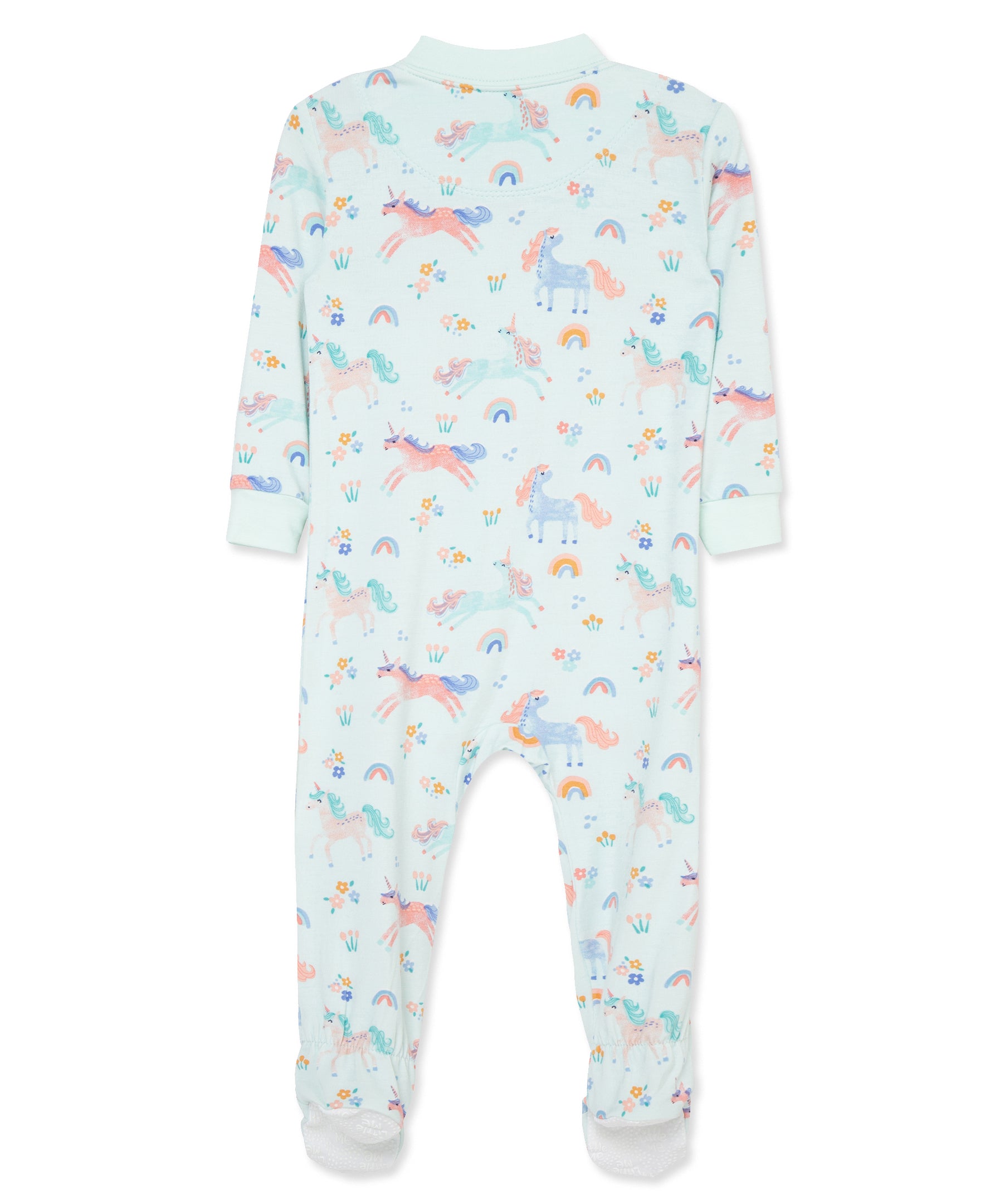 Unicorn Zip Front Footie Pajama (12M-24M) - Little Me