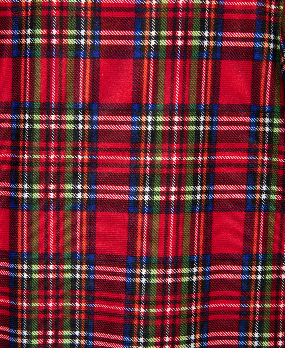 Plaid Ruffle Footie (3M-12M)
